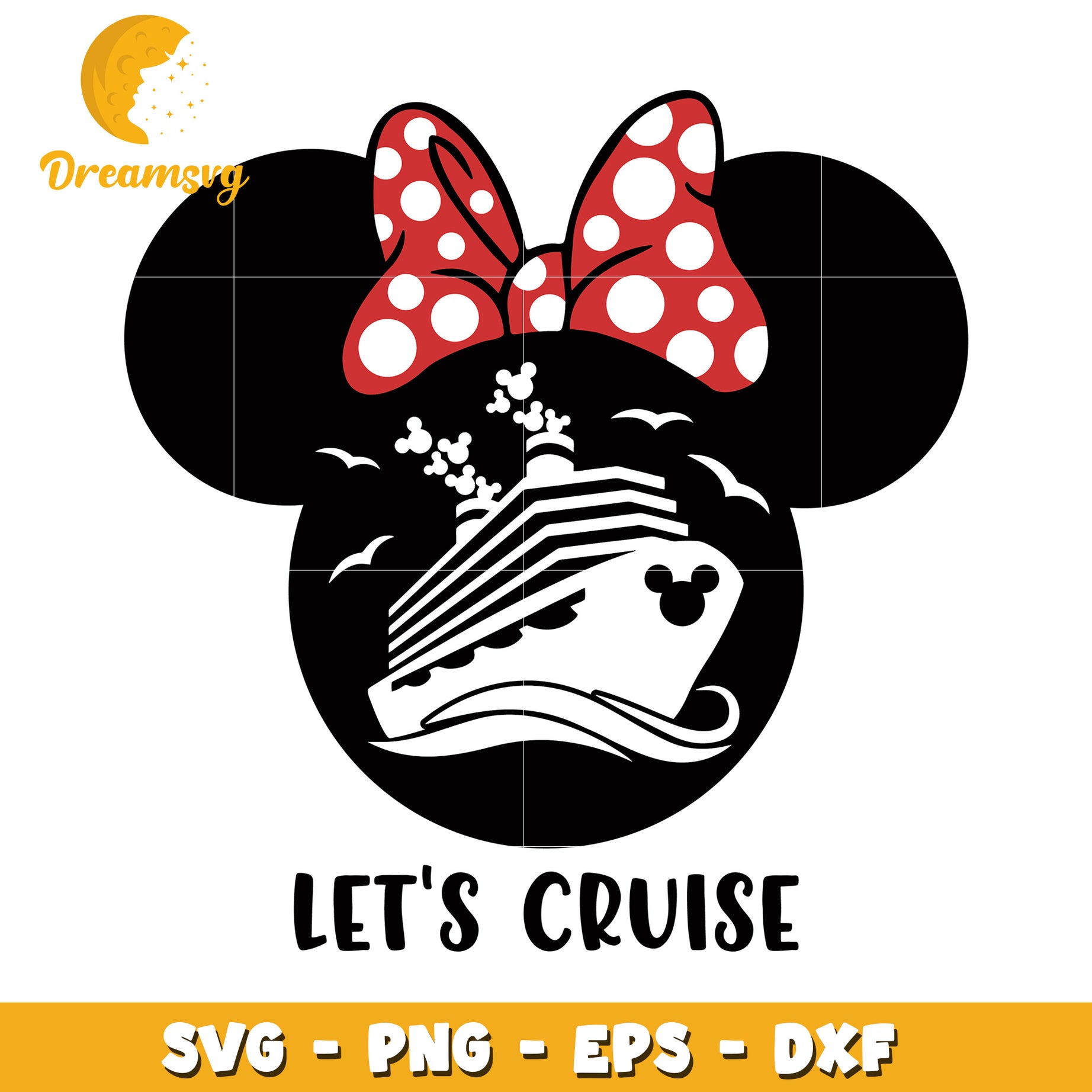 Minnie Mouse Cruise SVG PNG EPS DXF