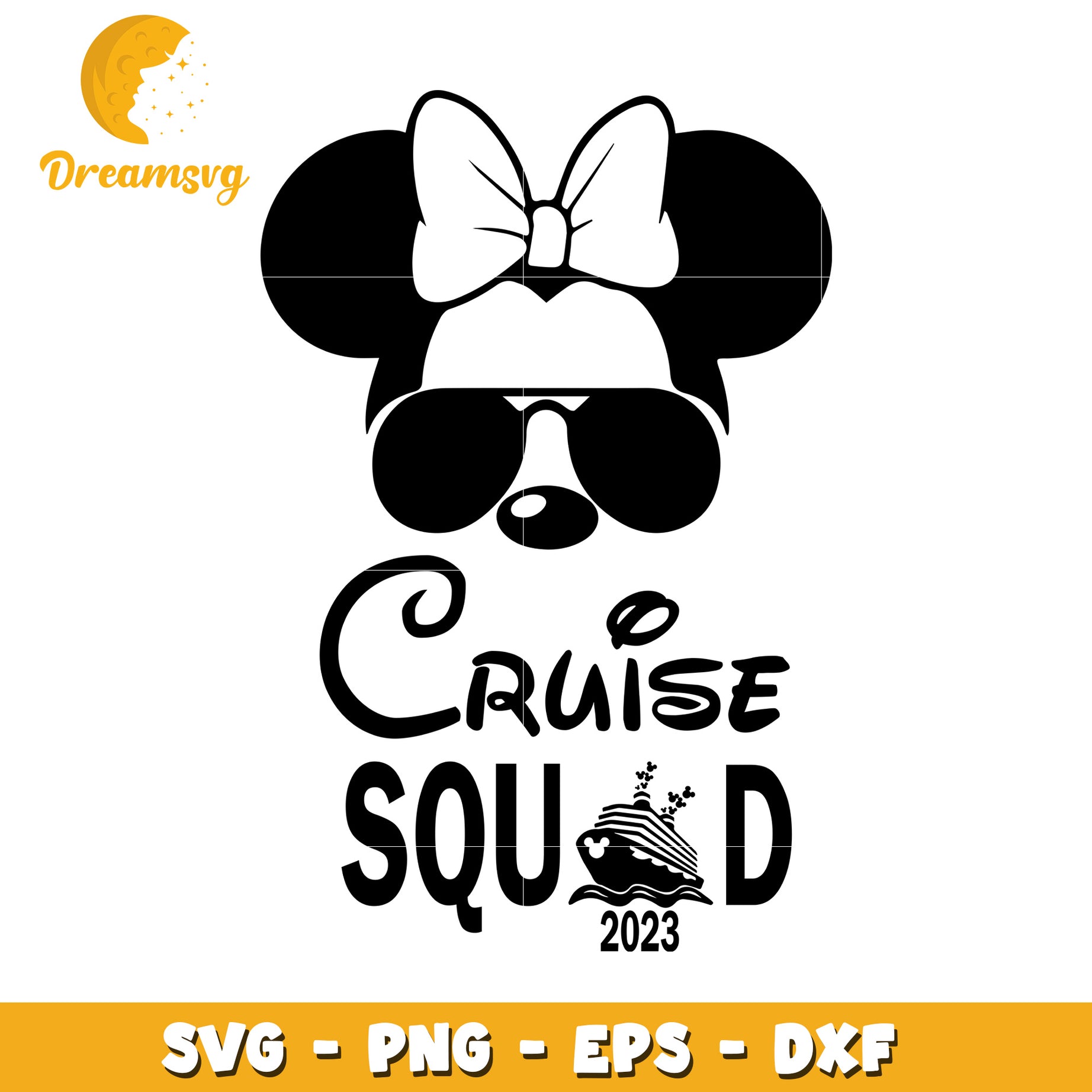 Minnie Mouse Cruise Squad 2023 SVG
