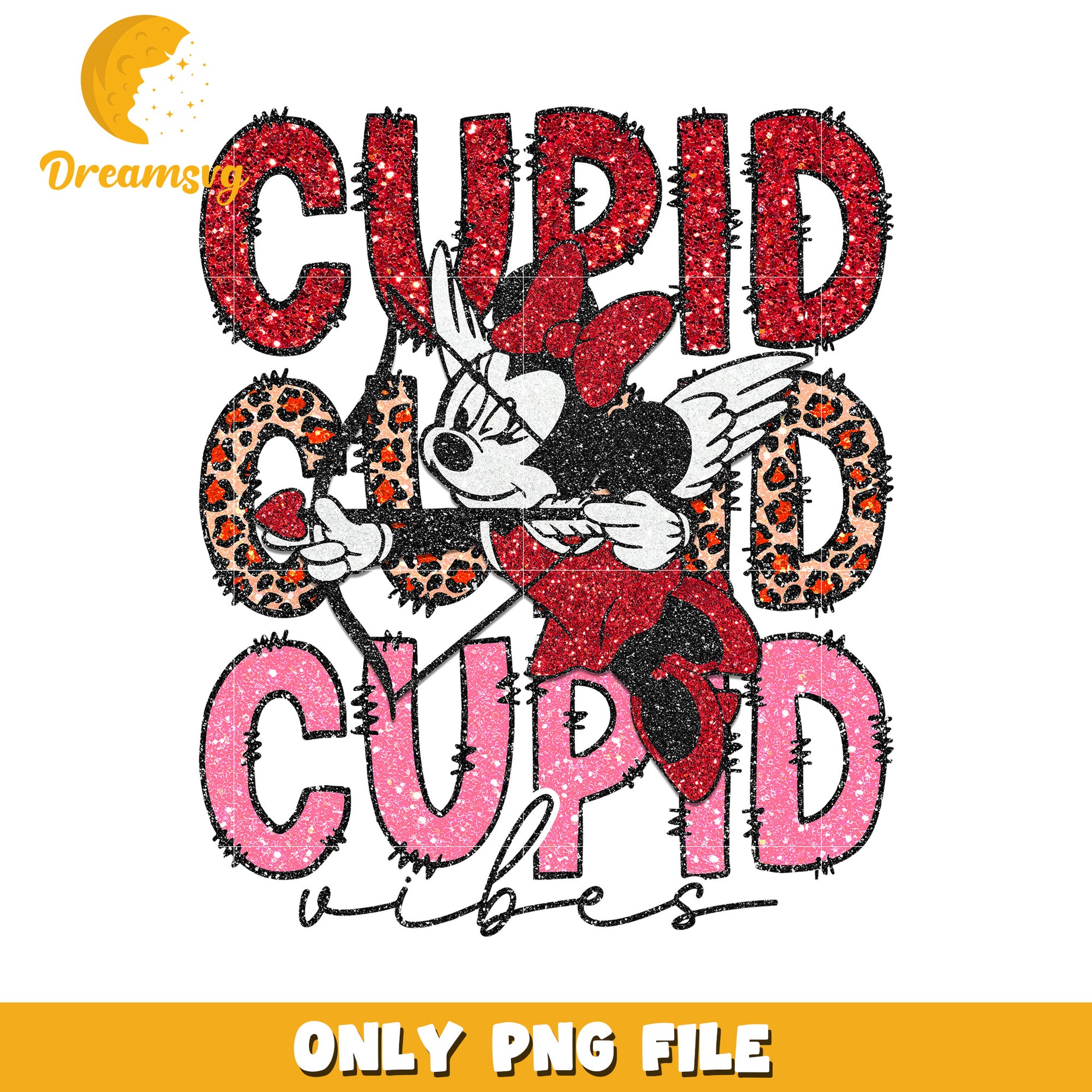 Minnie Mouse Cupid PNG Sublimation