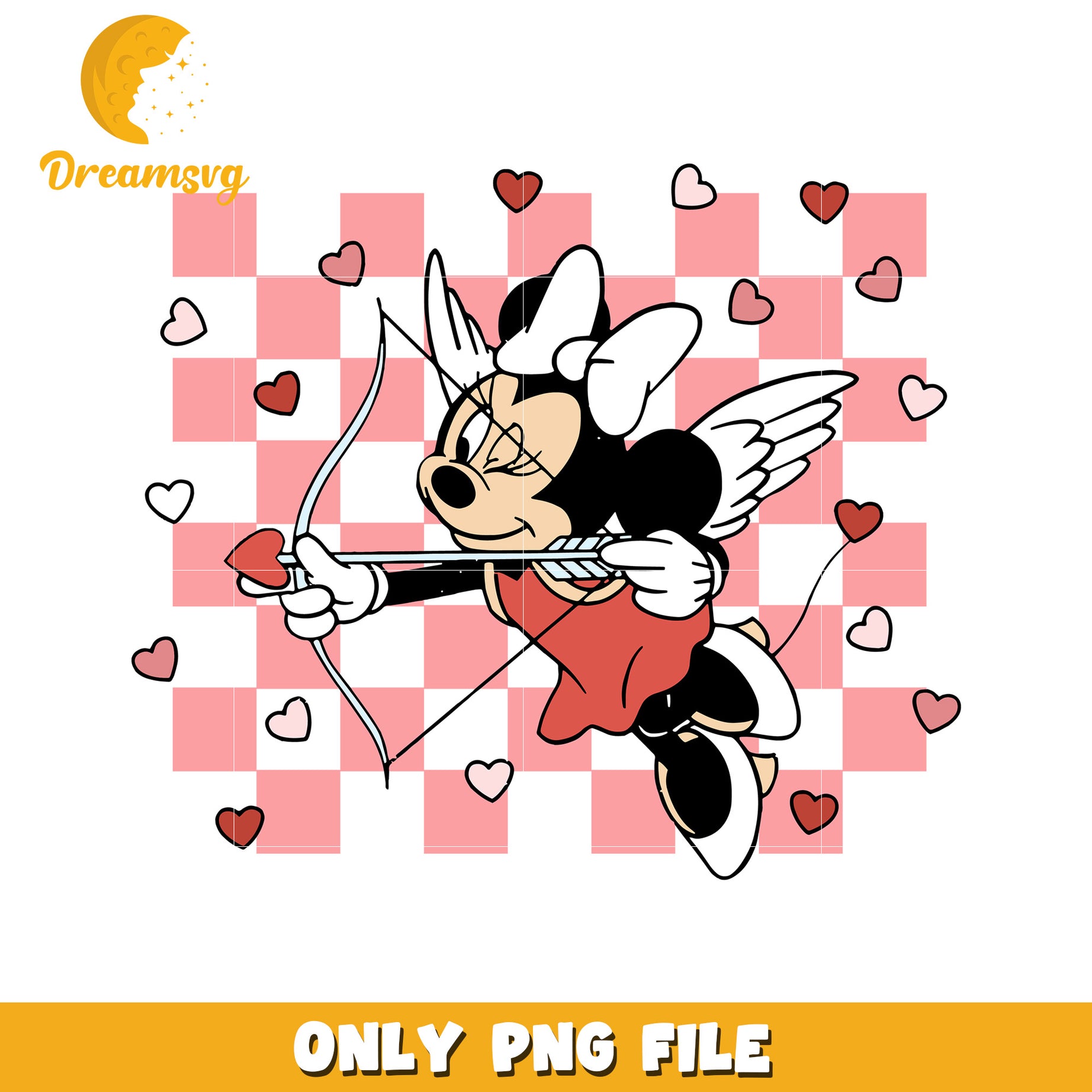 Minnie Mouse Cupid PNG Valentine