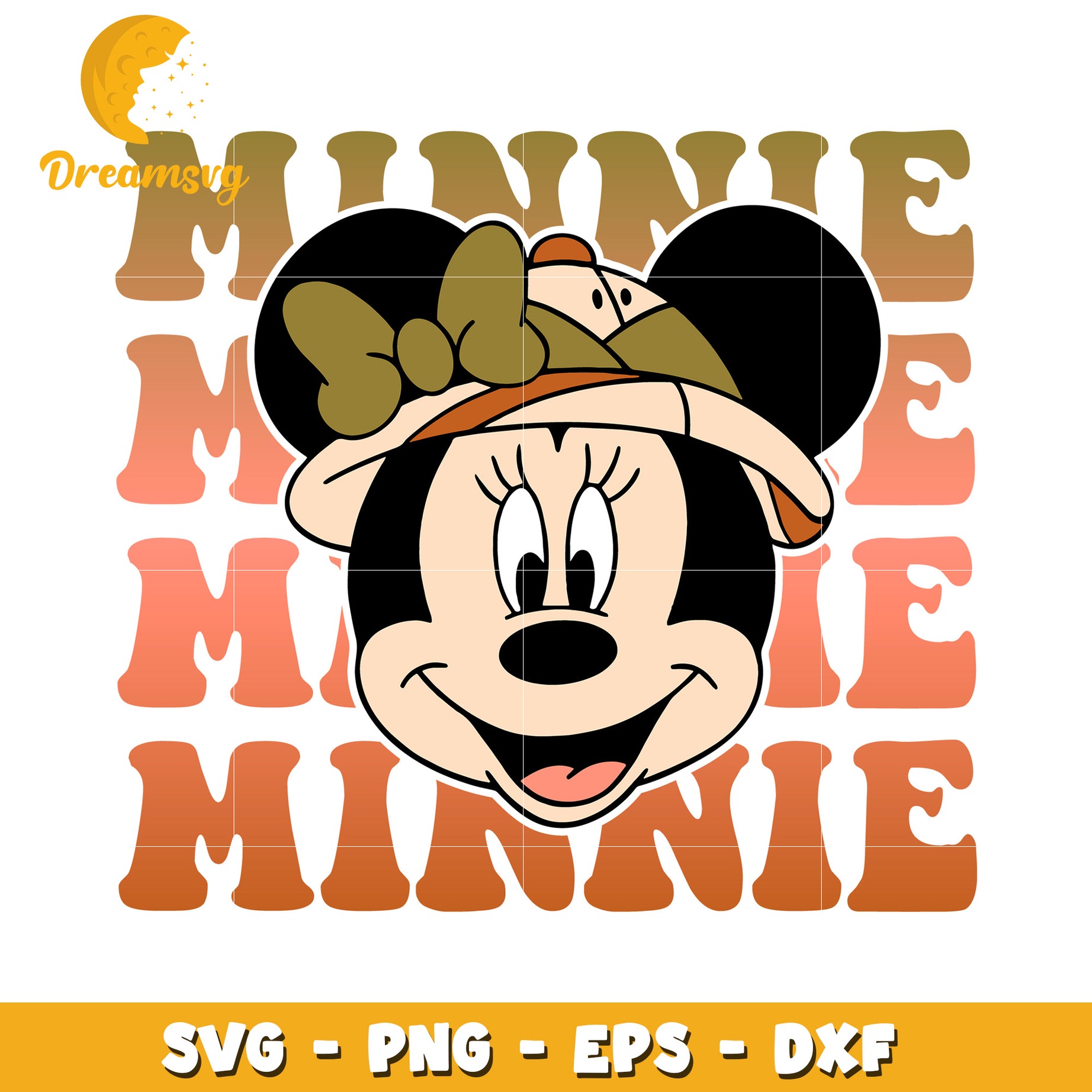Minnie Mouse Cute SVG Design for Crafts and DIY Projects