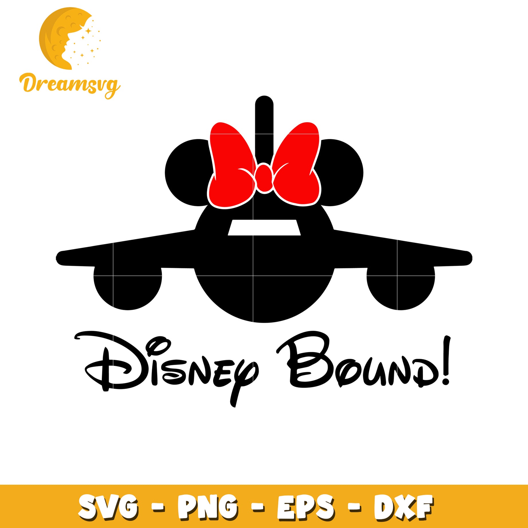 Minnie Mouse Disney Bound SVG Cut File