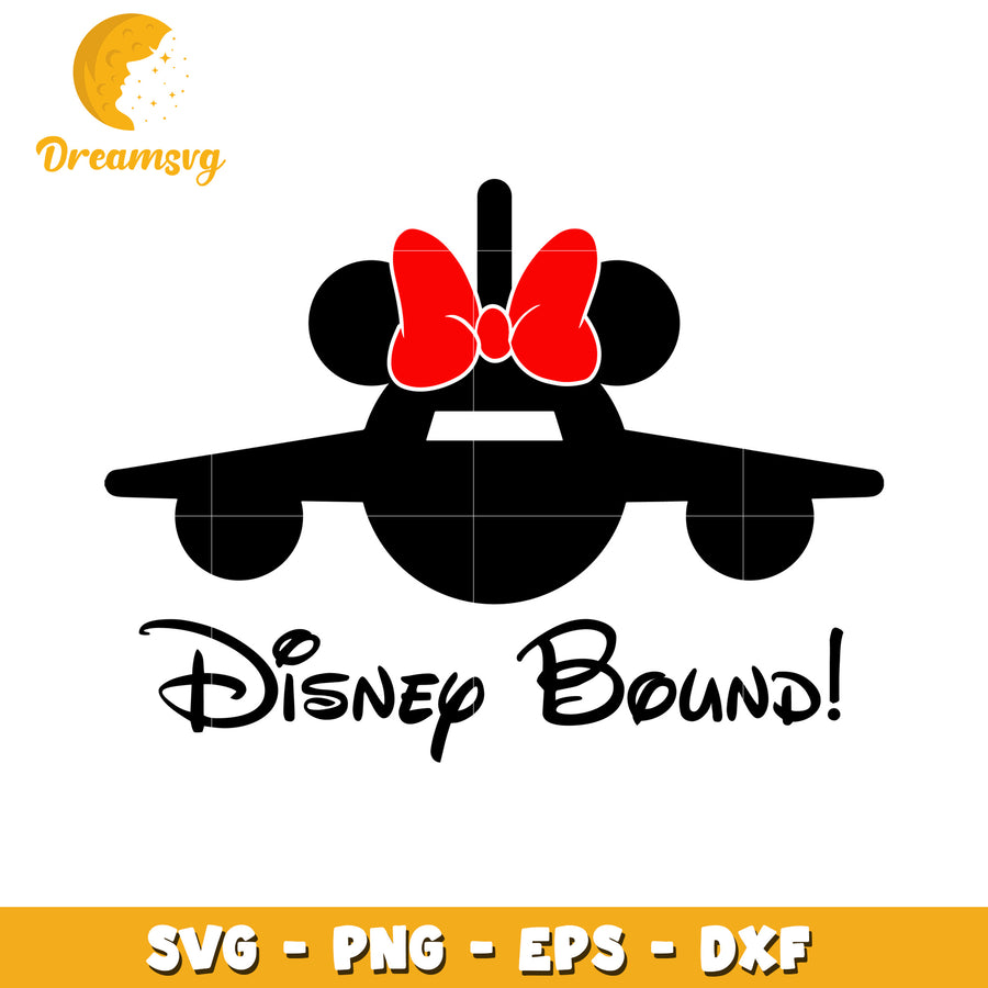 Minnie Mouse Disney Bound SVG Cut File