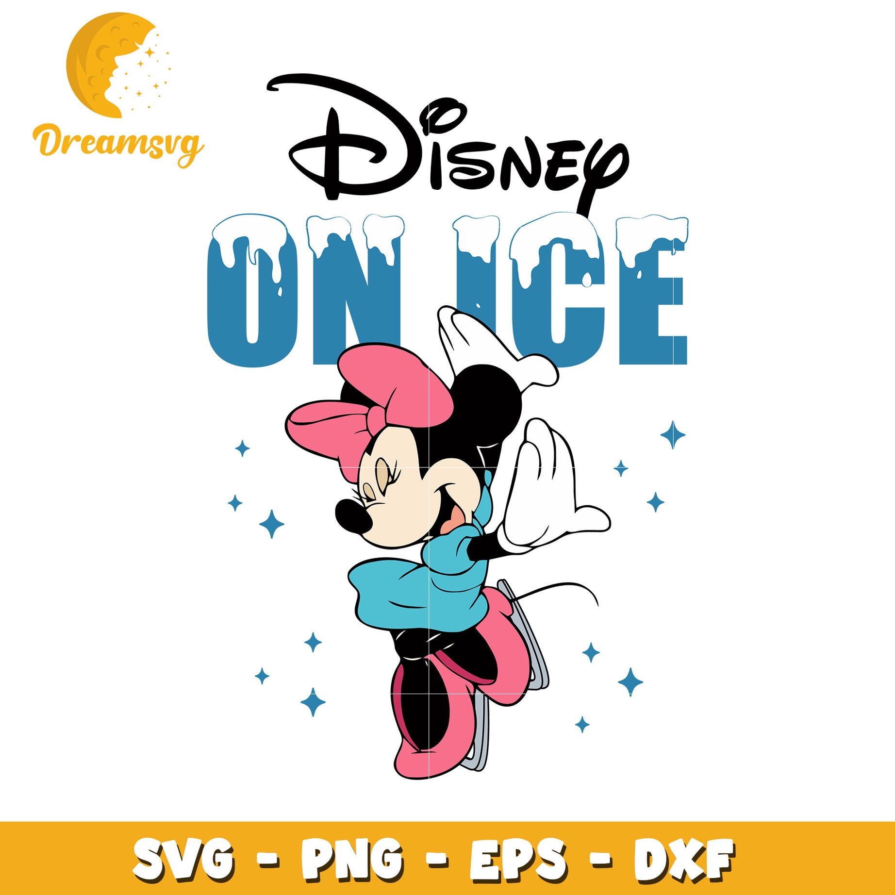 Minnie Mouse Disney On Ice SVG PNG EPS DXF
