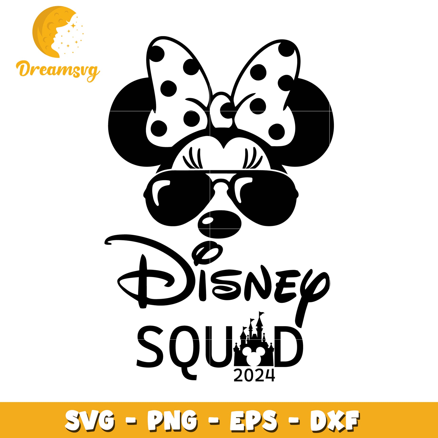 Minnie Mouse Disney Squad 2024 SVG PNG