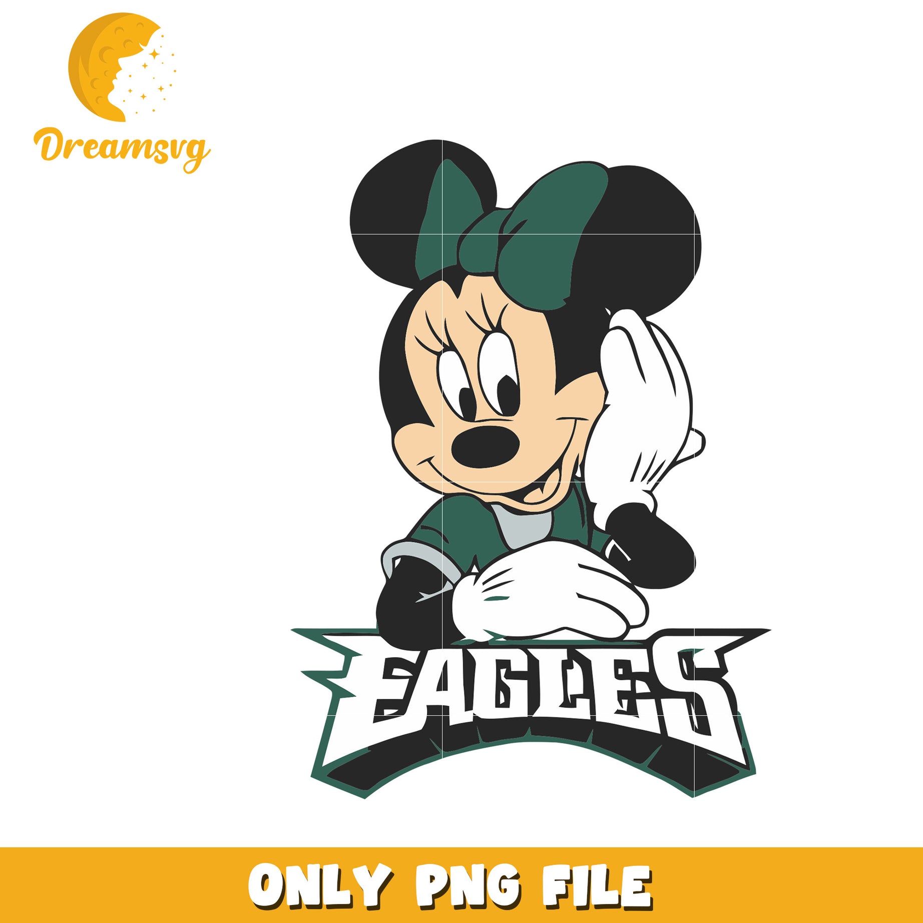 Minnie Mouse Eagles PNG File for Creative Projects