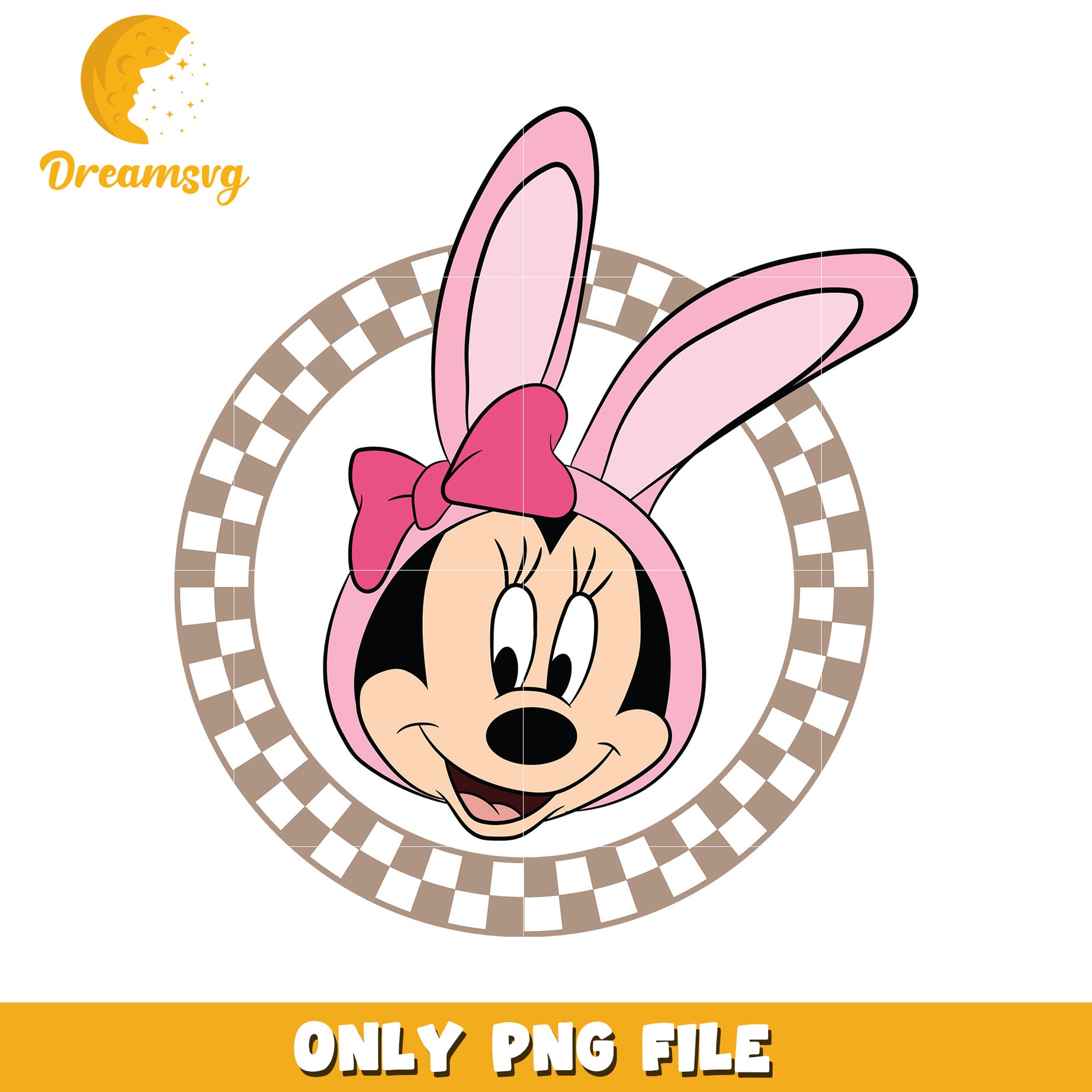 Minnie Mouse Easter Bunny PNG Image