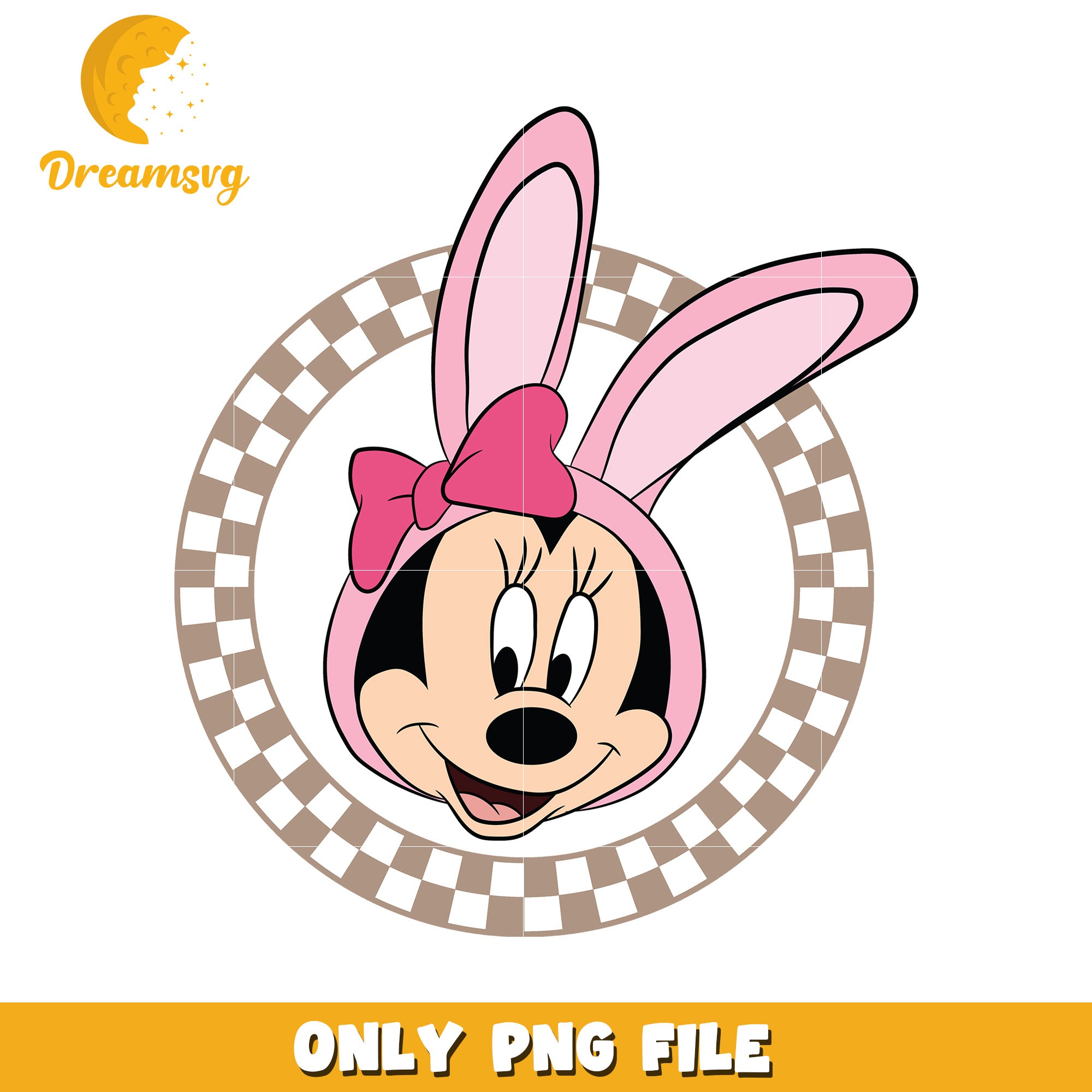 Minnie Mouse Easter Bunny PNG Image