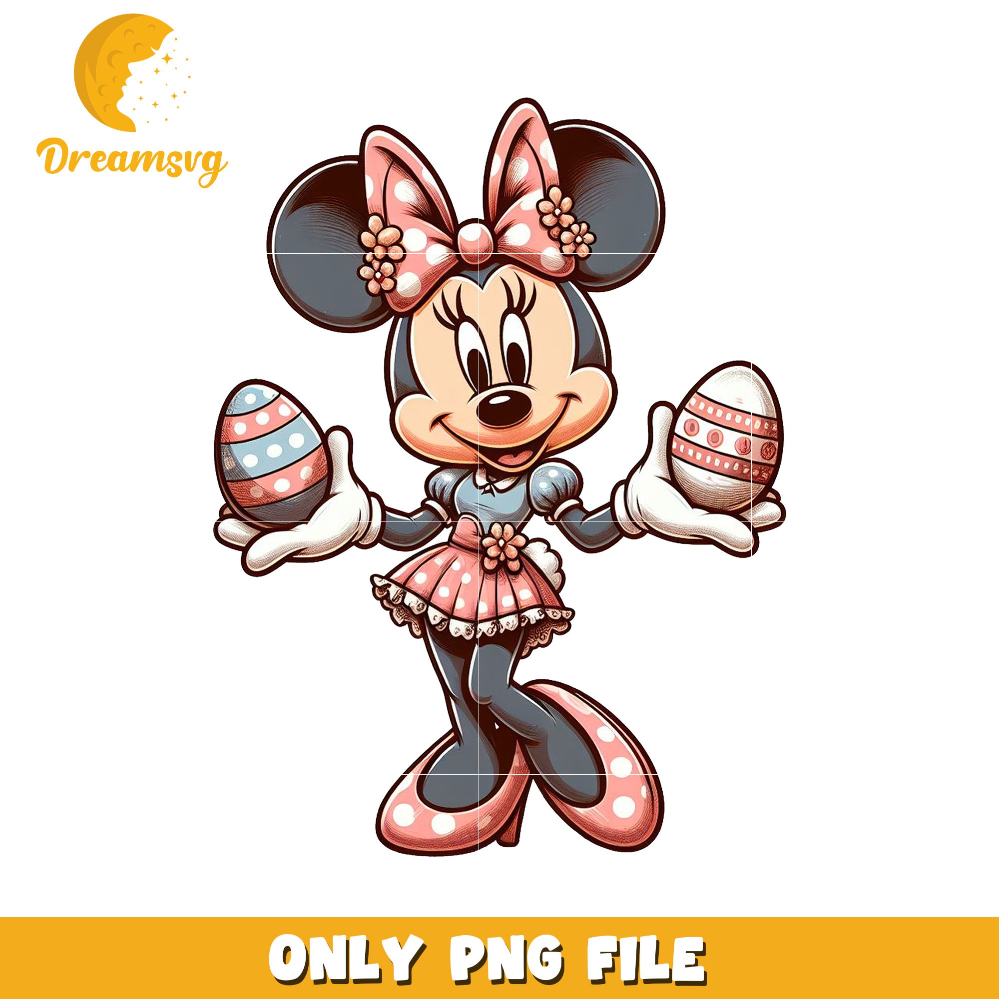 Minnie Mouse Easter PNG File for Fun Celebrations