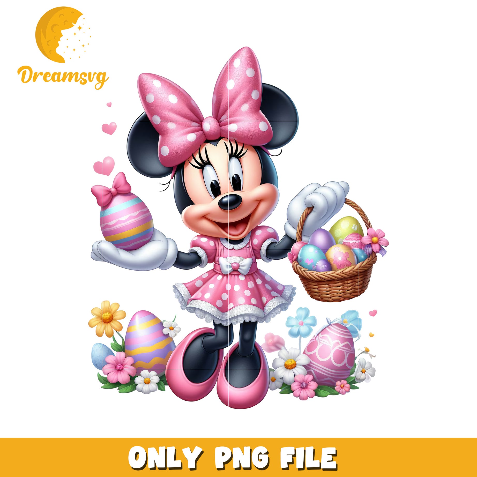 Minnie Mouse Easter PNG Image