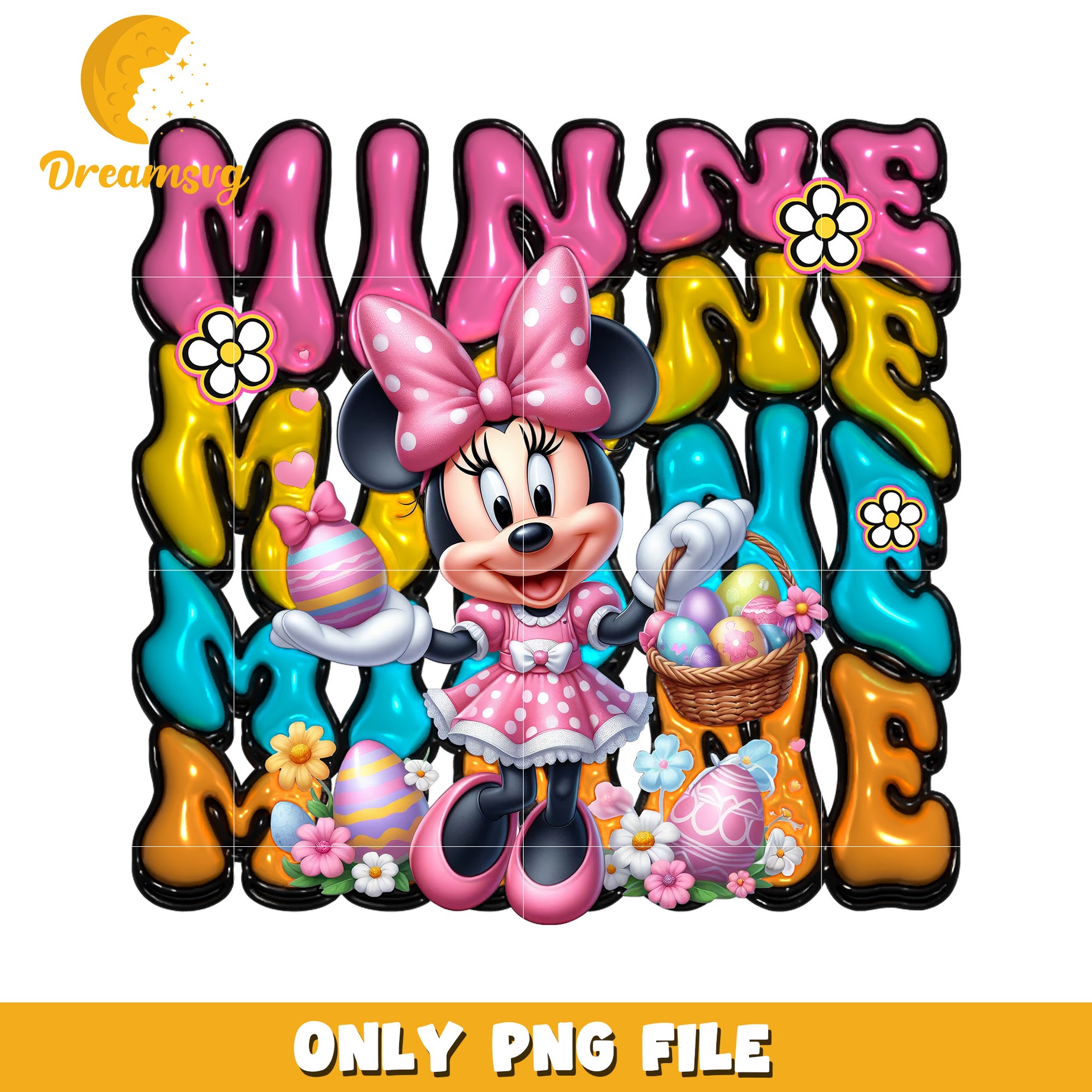 Minnie Mouse Easter PNG Sublimation