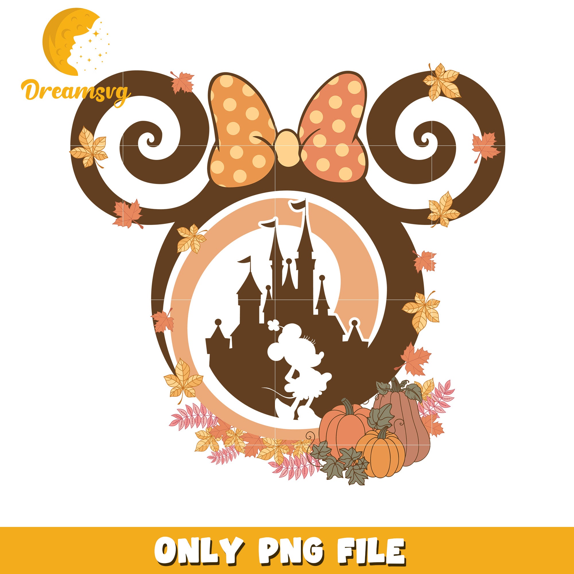 Minnie Mouse Fall Castle PNG β DreamSVG Store