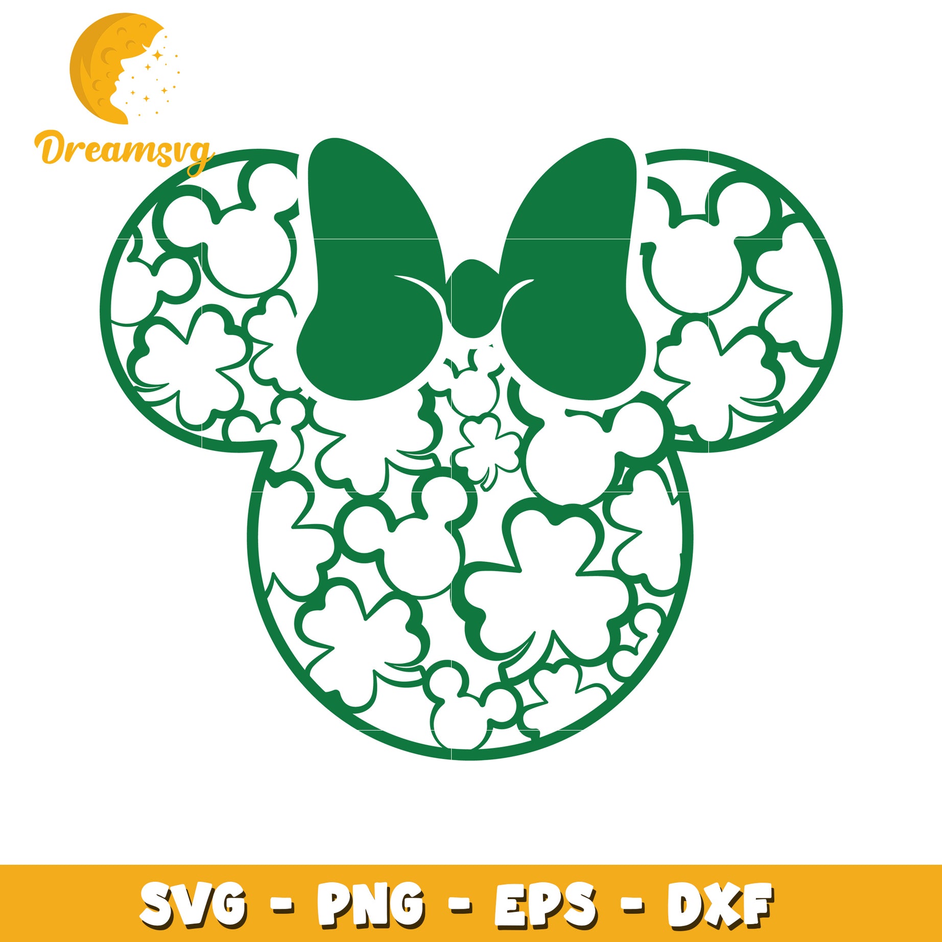 Minnie Mouse Floral SVG Cut File for Crafts and Projects