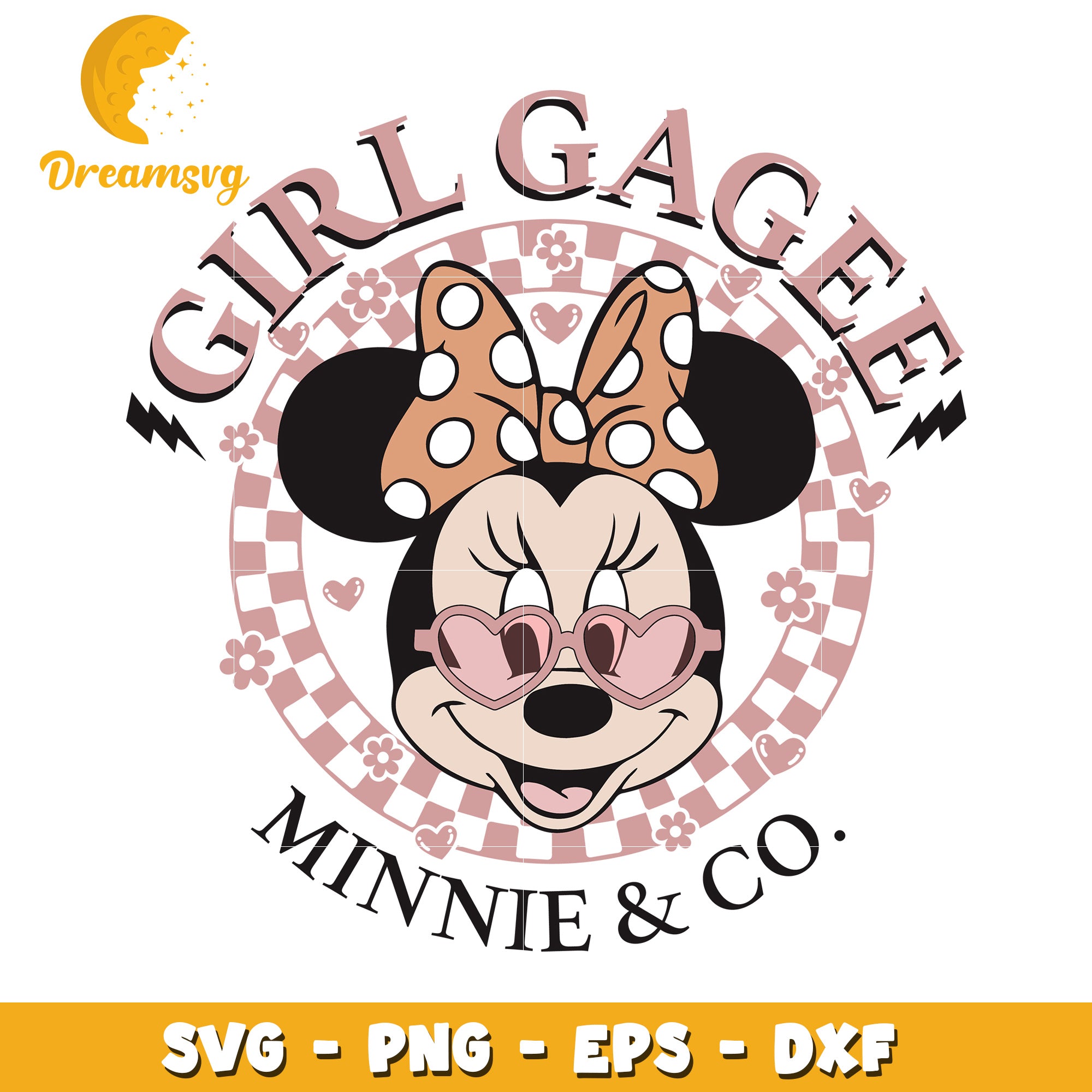 Minnie Mouse Girl Gang SVG Cut File