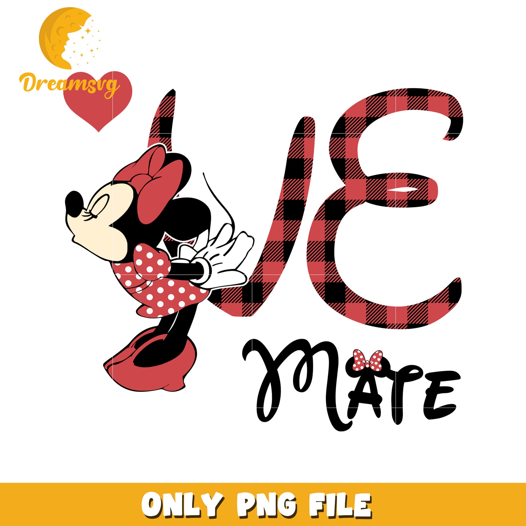 Minnie Mouse Love Mate PNG