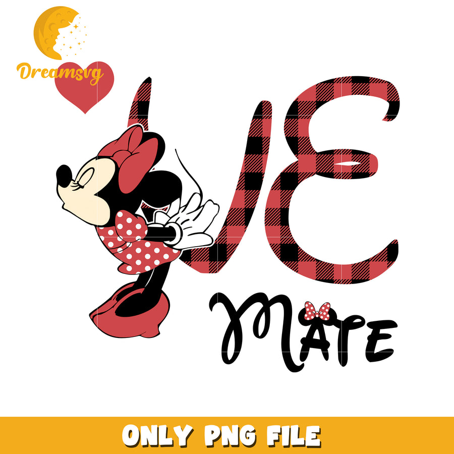 Minnie Mouse Love Mate PNG