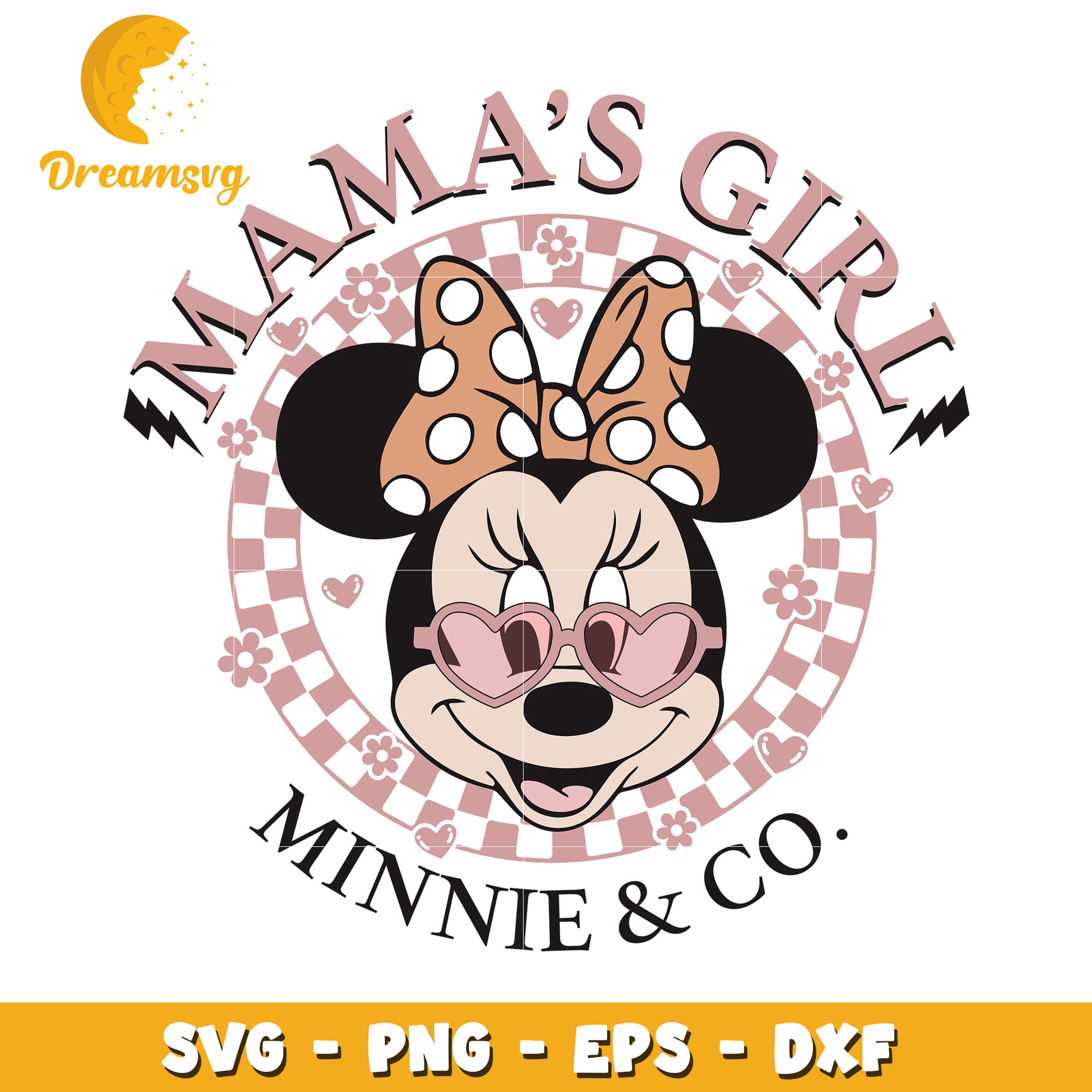 Minnie Mouse Mamas Girl SVG PNG EPS DXF