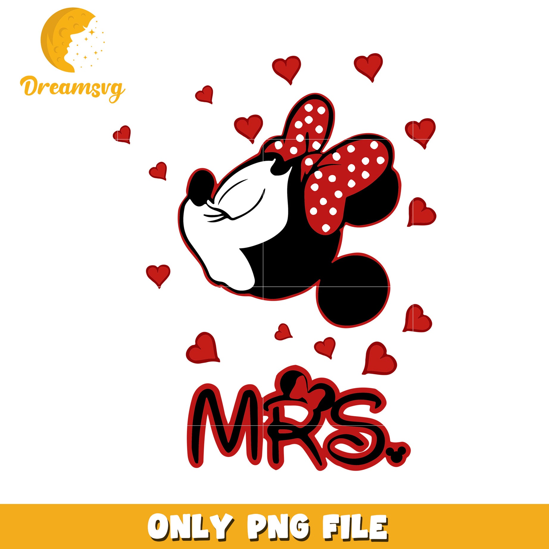 Minnie Mouse Mrs PNG Image