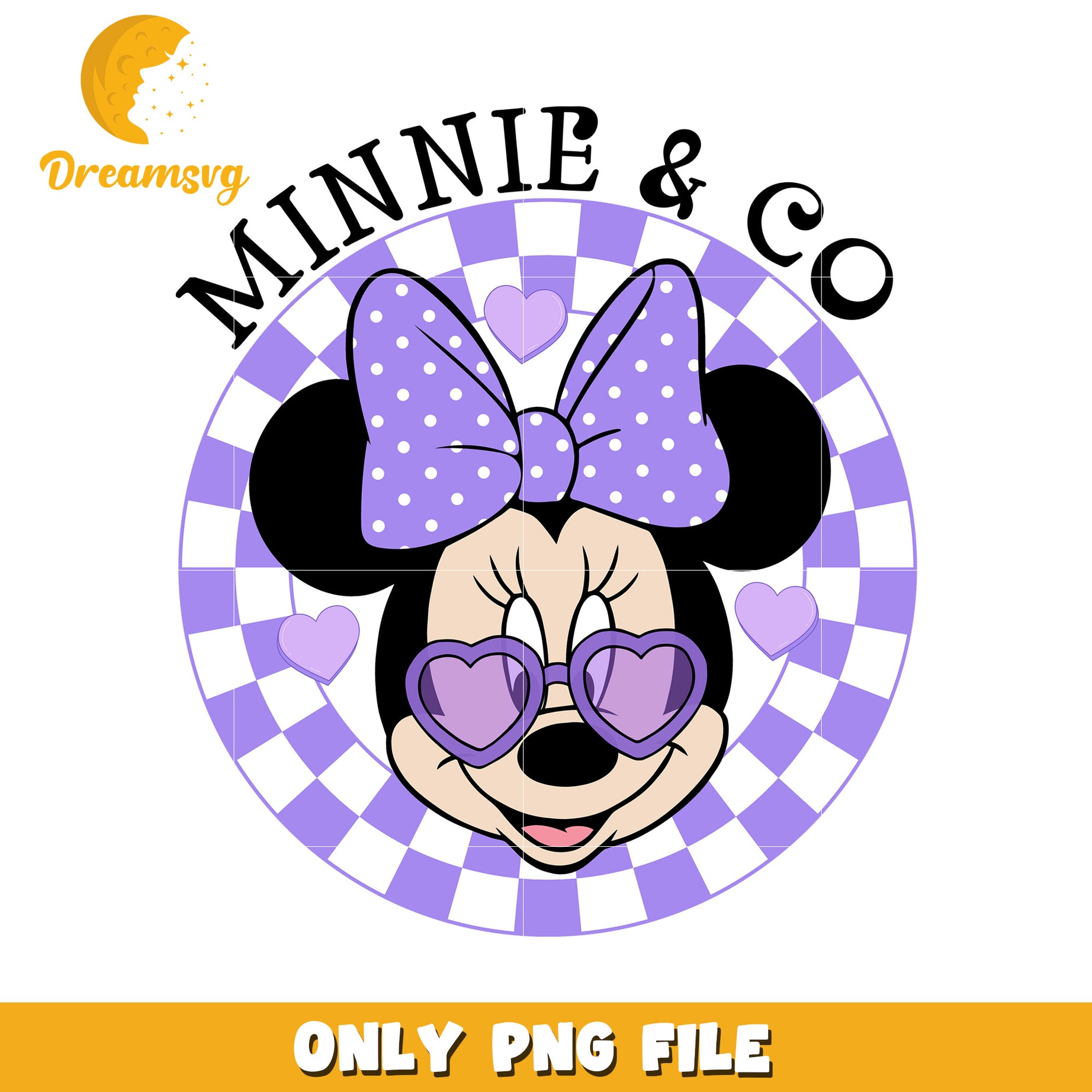 Minnie Mouse PNG File Cute Design for Crafts and Projects