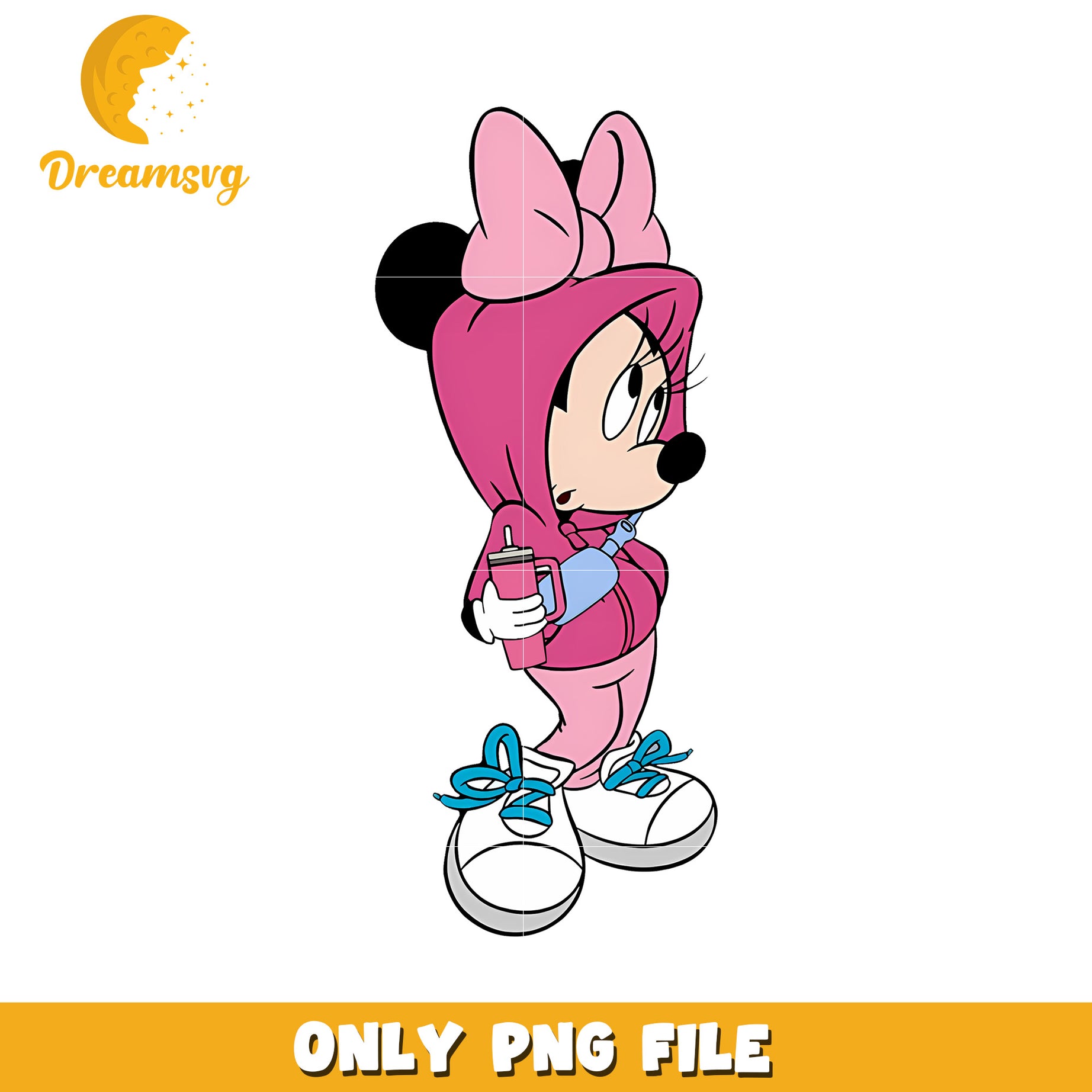 Minnie Mouse PNG Hoodie Design