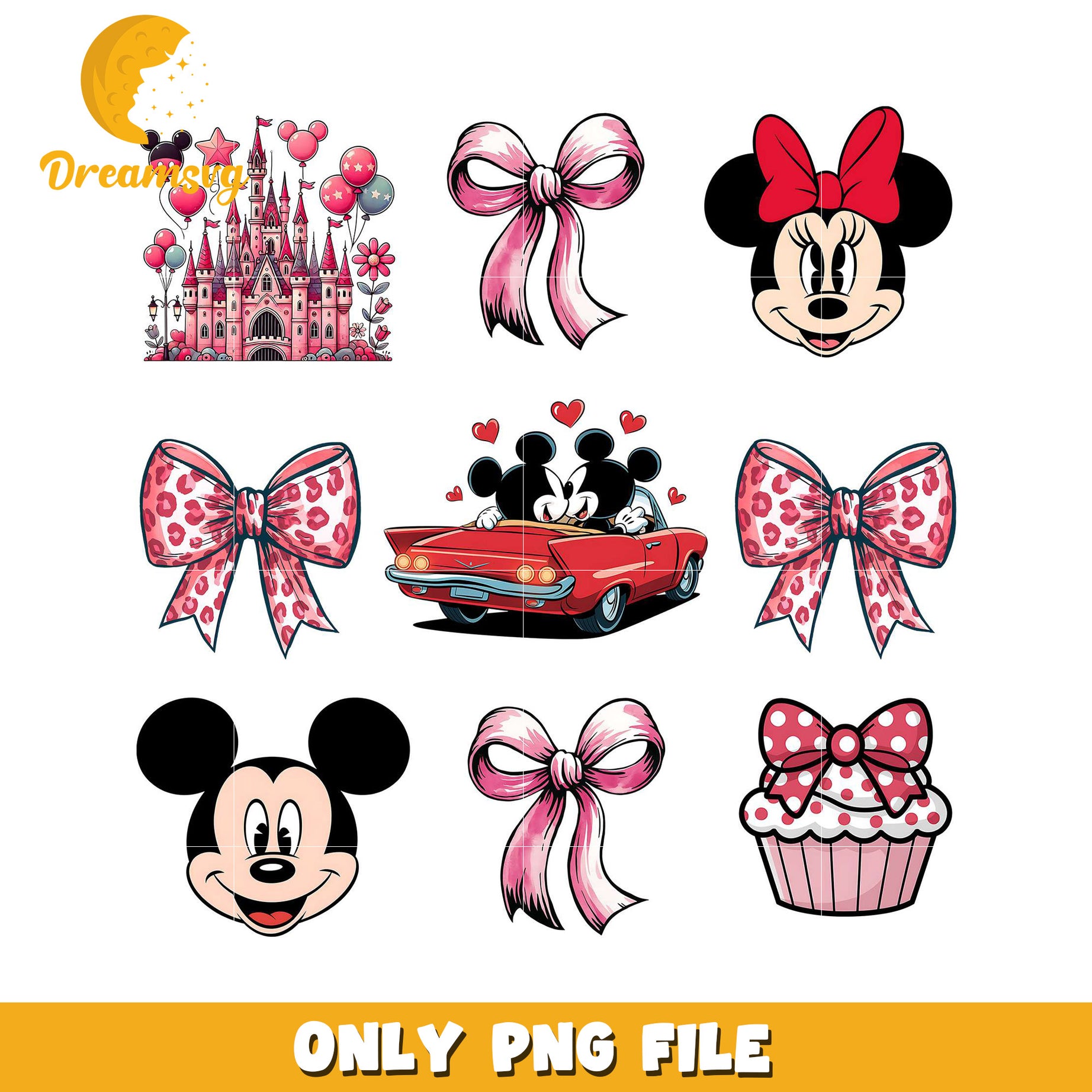 Minnie Mouse PNG Sublimation Design