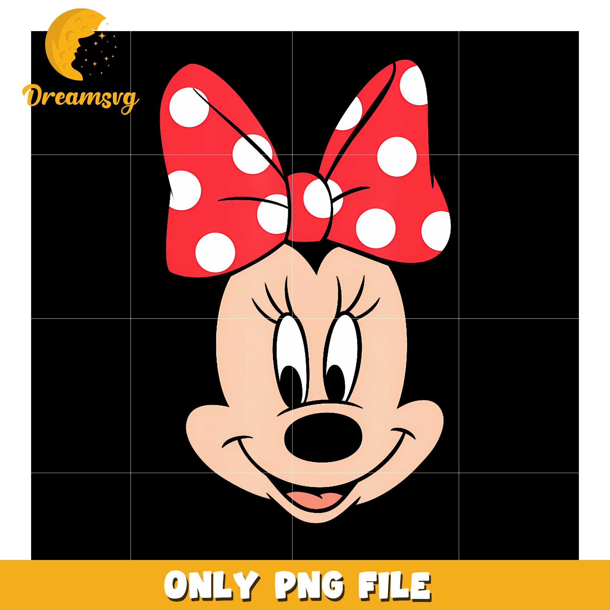 Minnie Mouse Polka Dot Bow Big Face png, funny images png, minnie mouse png