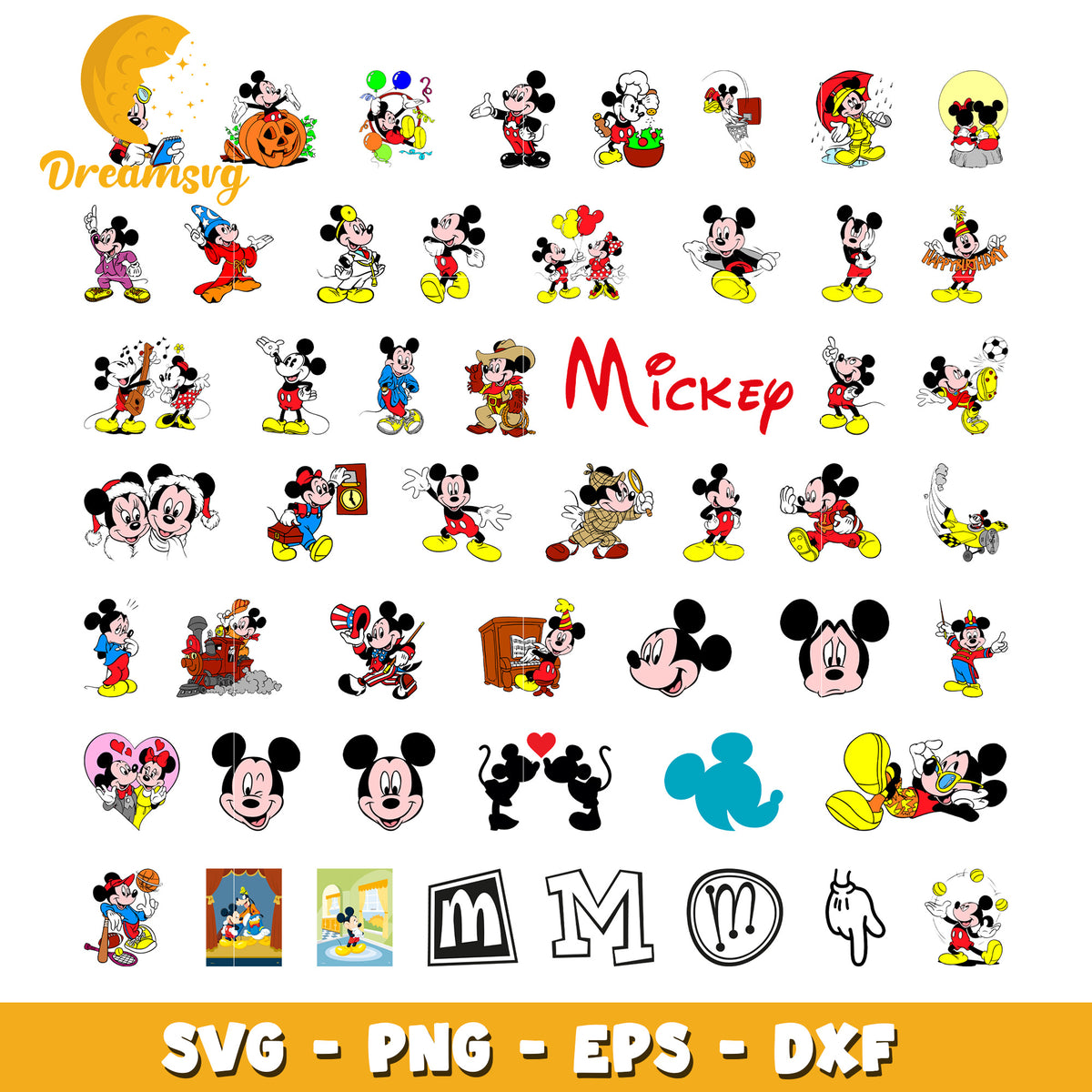 Mickey Design Disney mickey mouse design bundle svg, mickey mouse svg – DreamSVG Store
