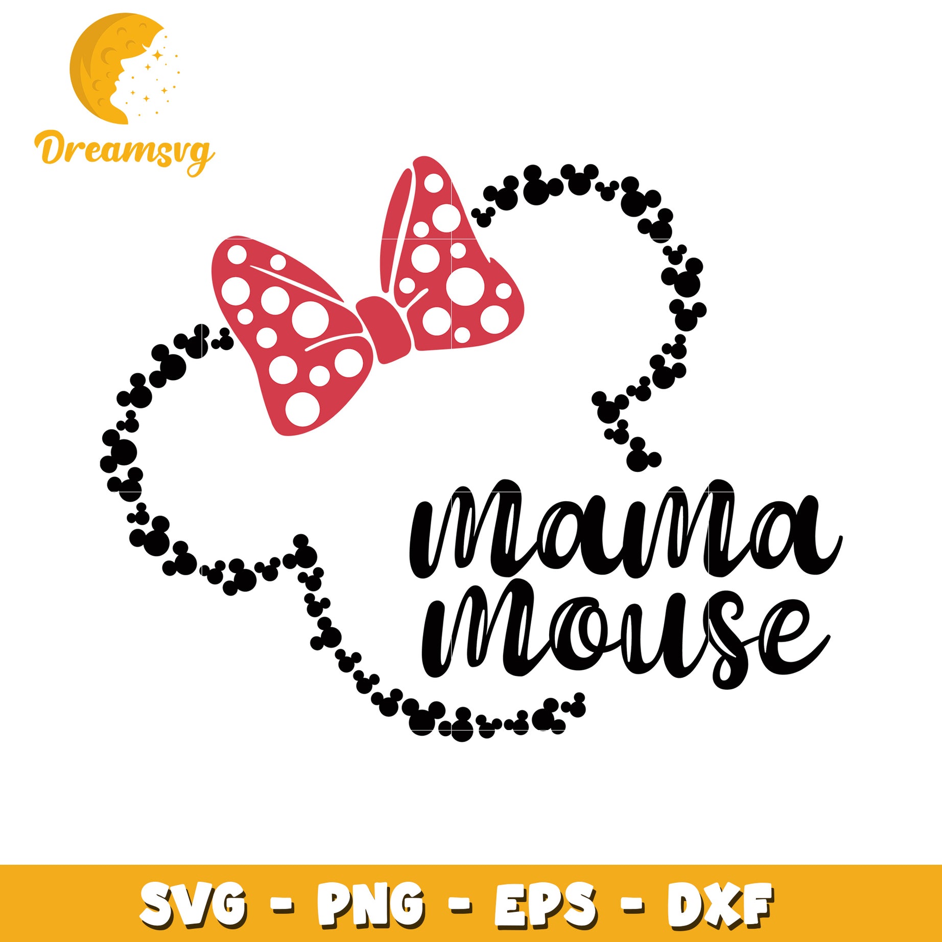 Minnie Mouse SVG Cut File