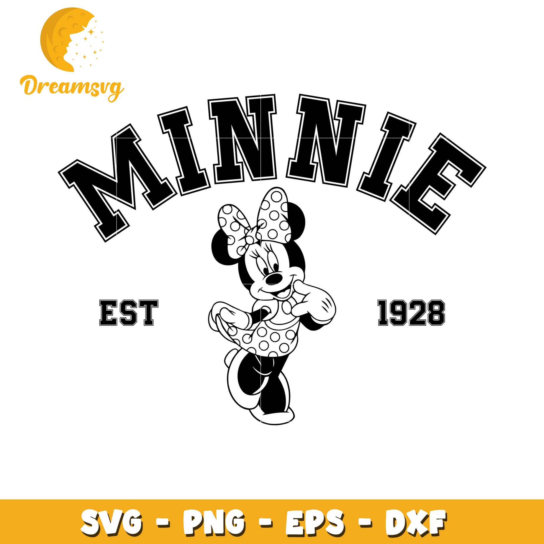 Minnie Mouse SVG Cut File 1928