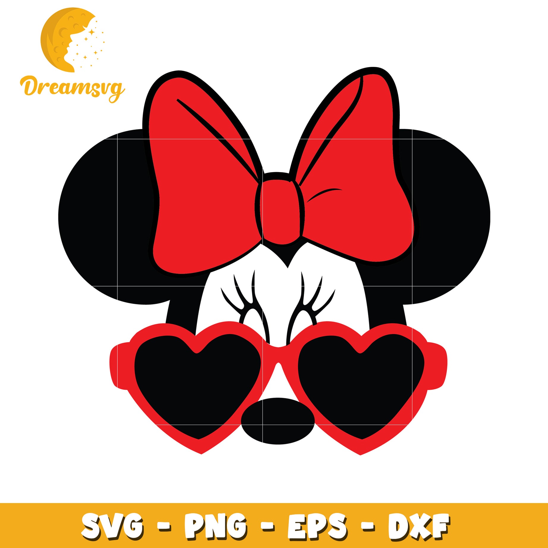 Minnie Mouse SVG Cut File Sunglasses