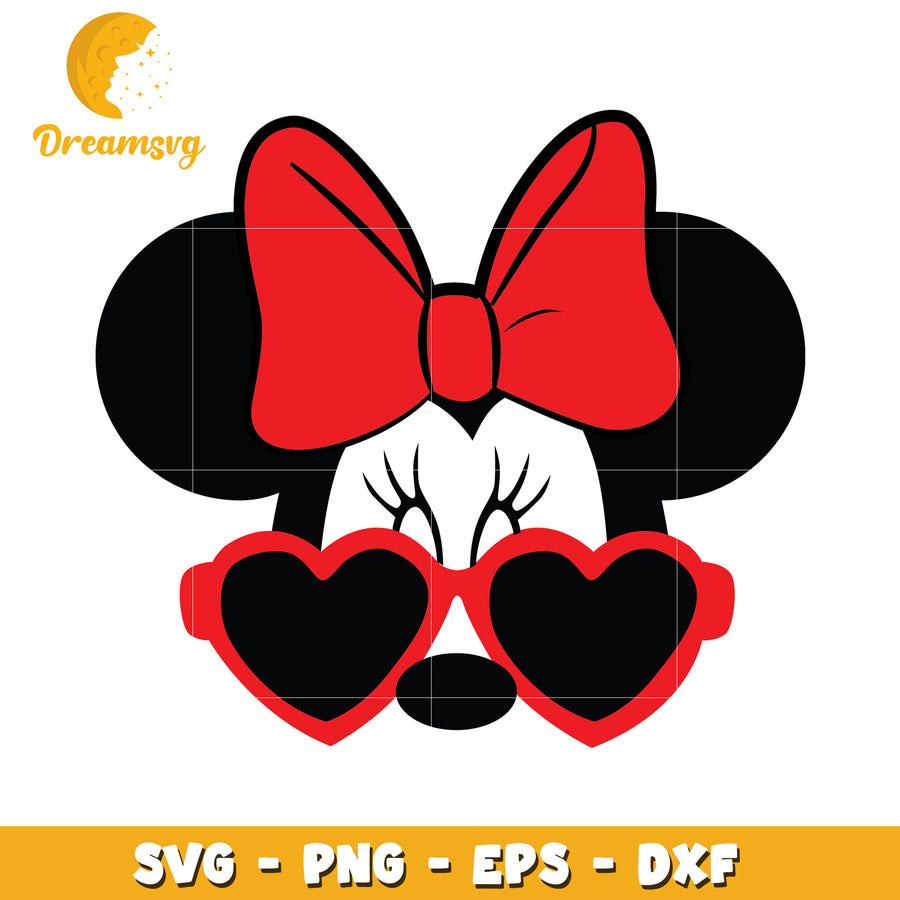 Minnie Mouse SVG Cut File Sunglasses