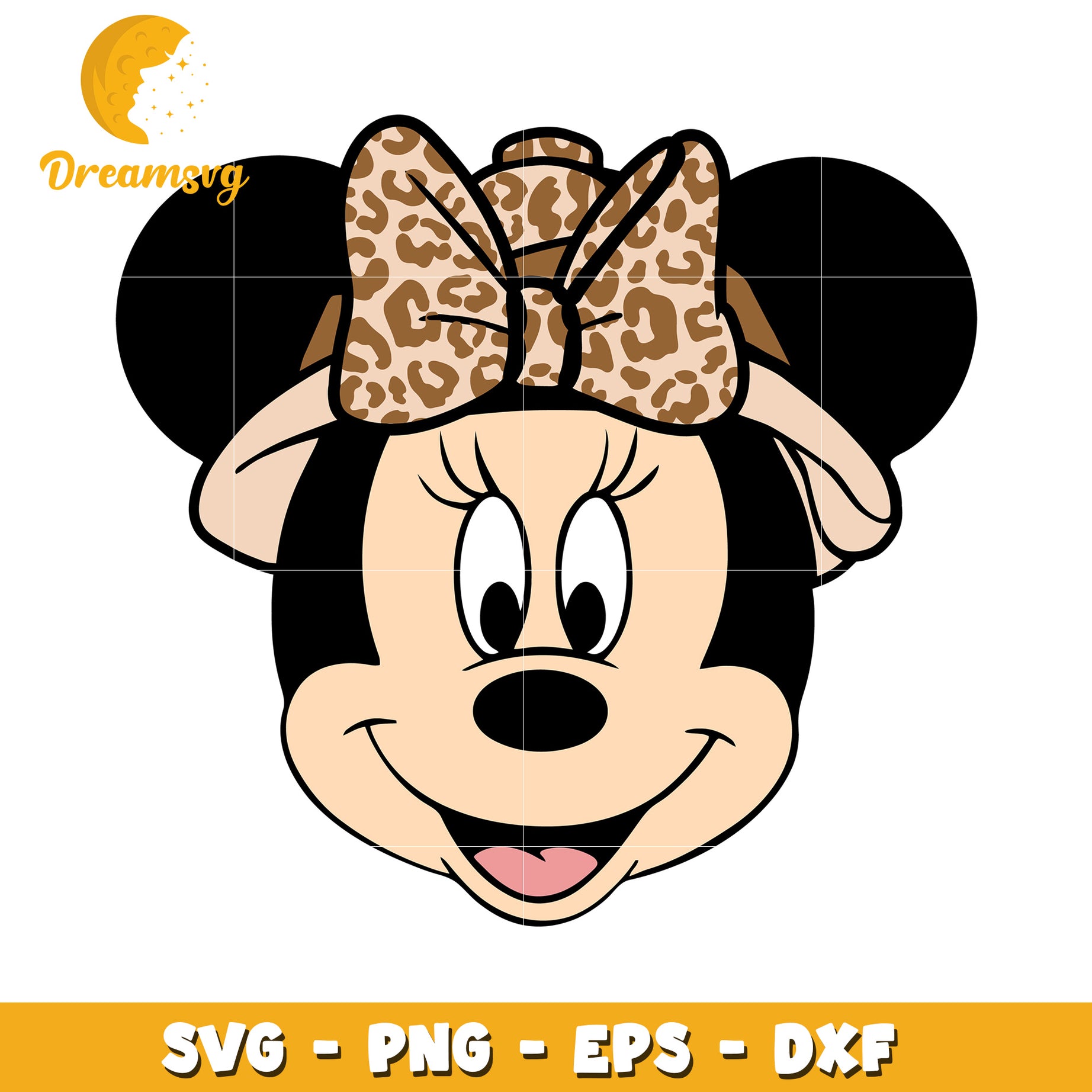 Minnie Mouse SVG Cute Bow Design for Crafting and DIY Projects