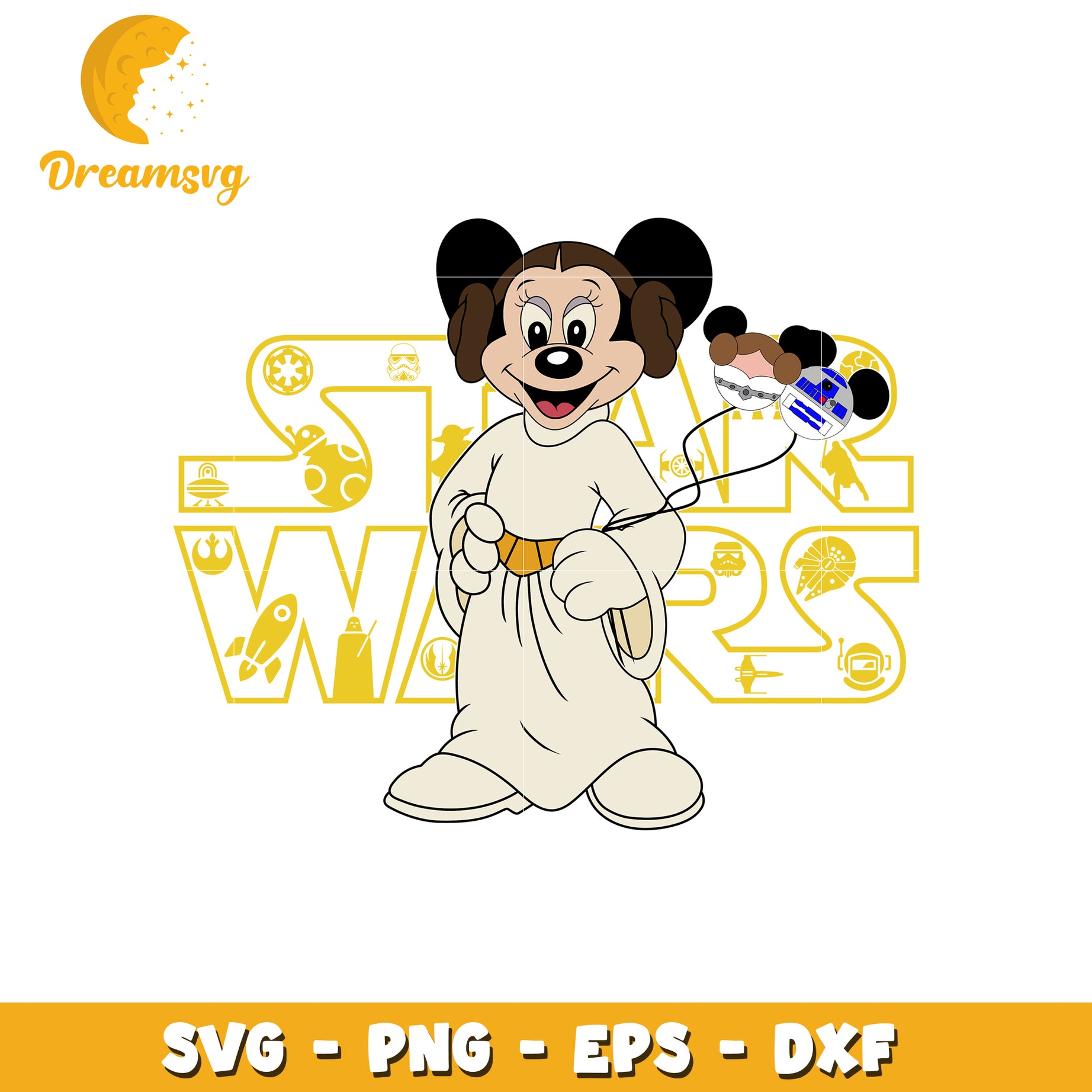 Minnie Mouse Star Wars SVG Bundle