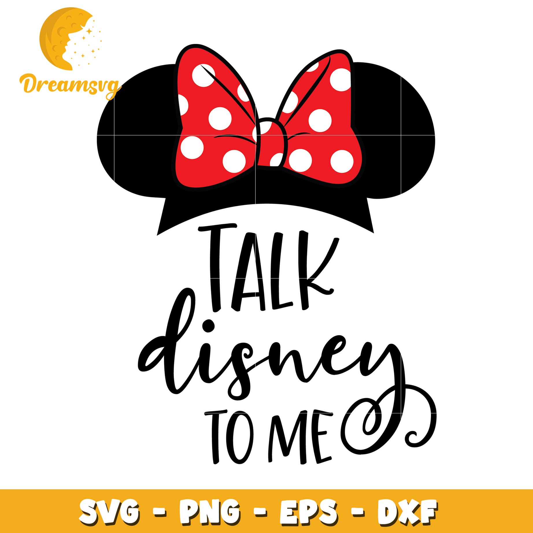 Minnie Mouse Talk Disney SVG Cut File