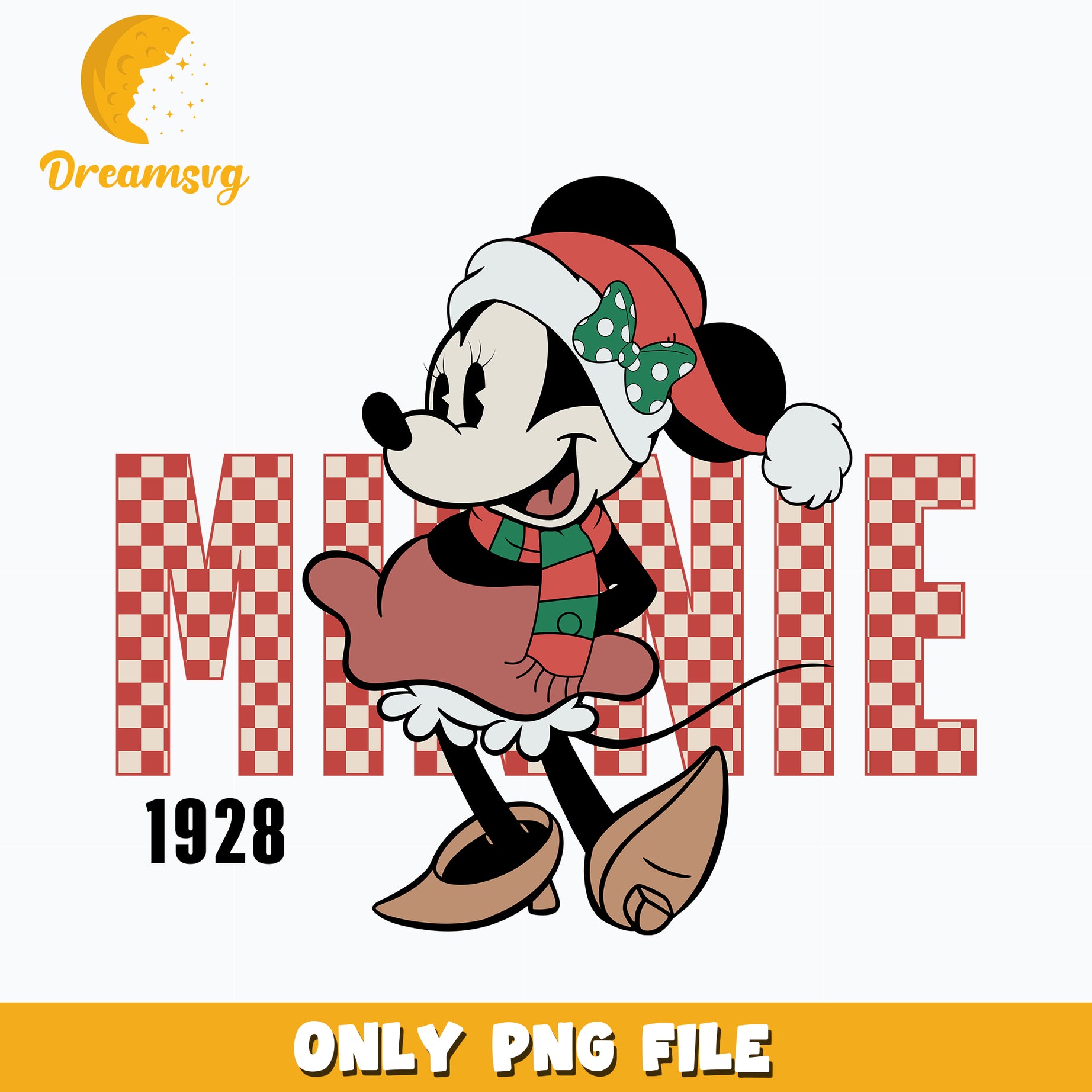 Minnie Retro Christmas png