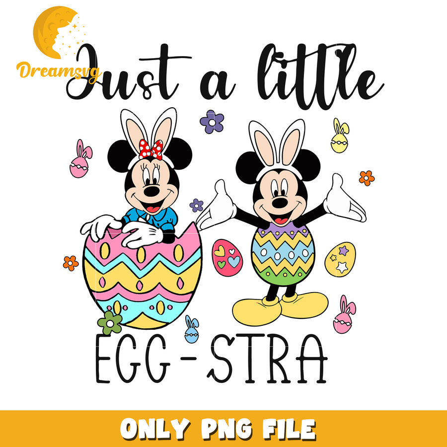 Minnie & Mickey Easter PNG Just a Little Egg-Stra
