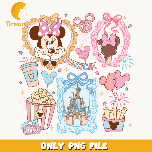 Minnie Mouse Magical Disney PNG Bundle, Disney Castle PNG, Mickey Mouse PNG