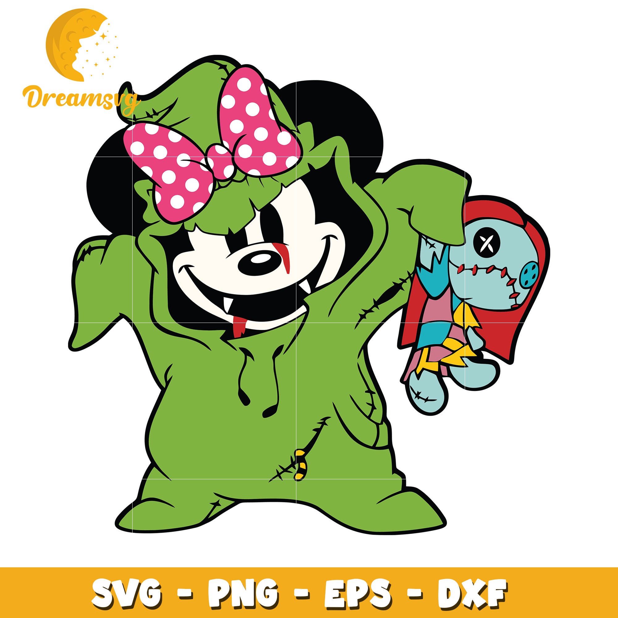Minnie Oogie Boogie halloween svg, Disney friends halloween vibes svg