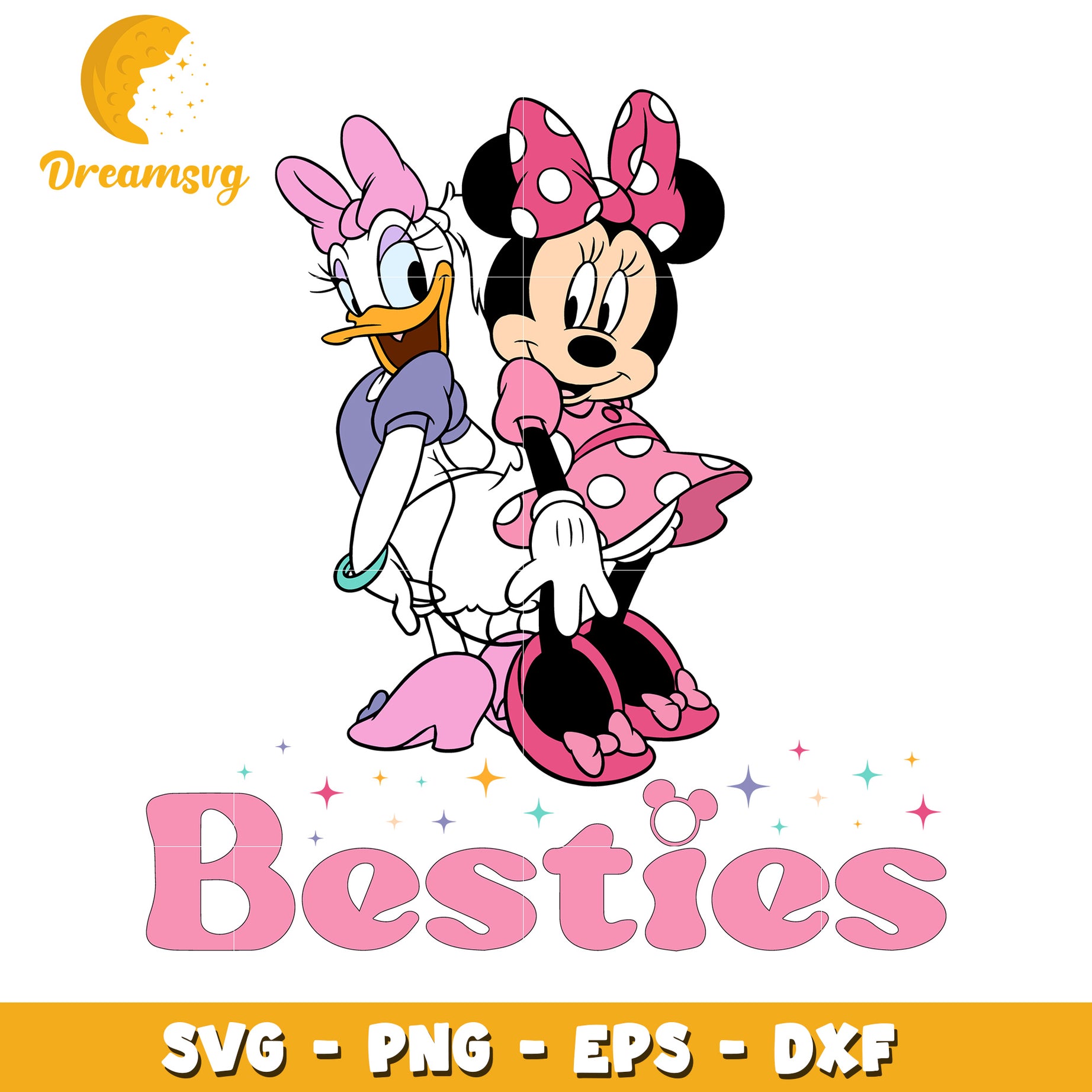 Minnie and Daisy Besties SVG Graphic for Fun Craft Projects