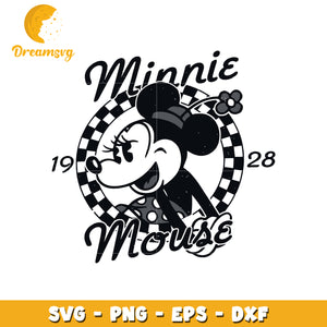 Minnie black and white svg, disney svg, mickey mouse characters svg