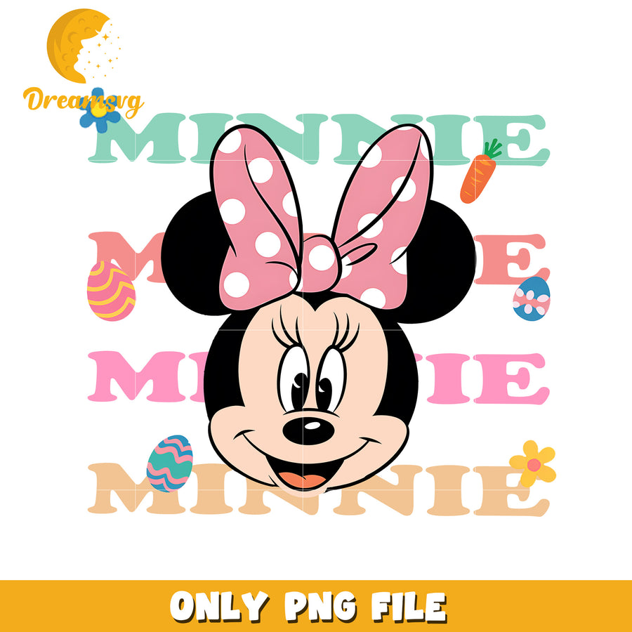 Minnie bunny head png, easter day png, disney characters png
