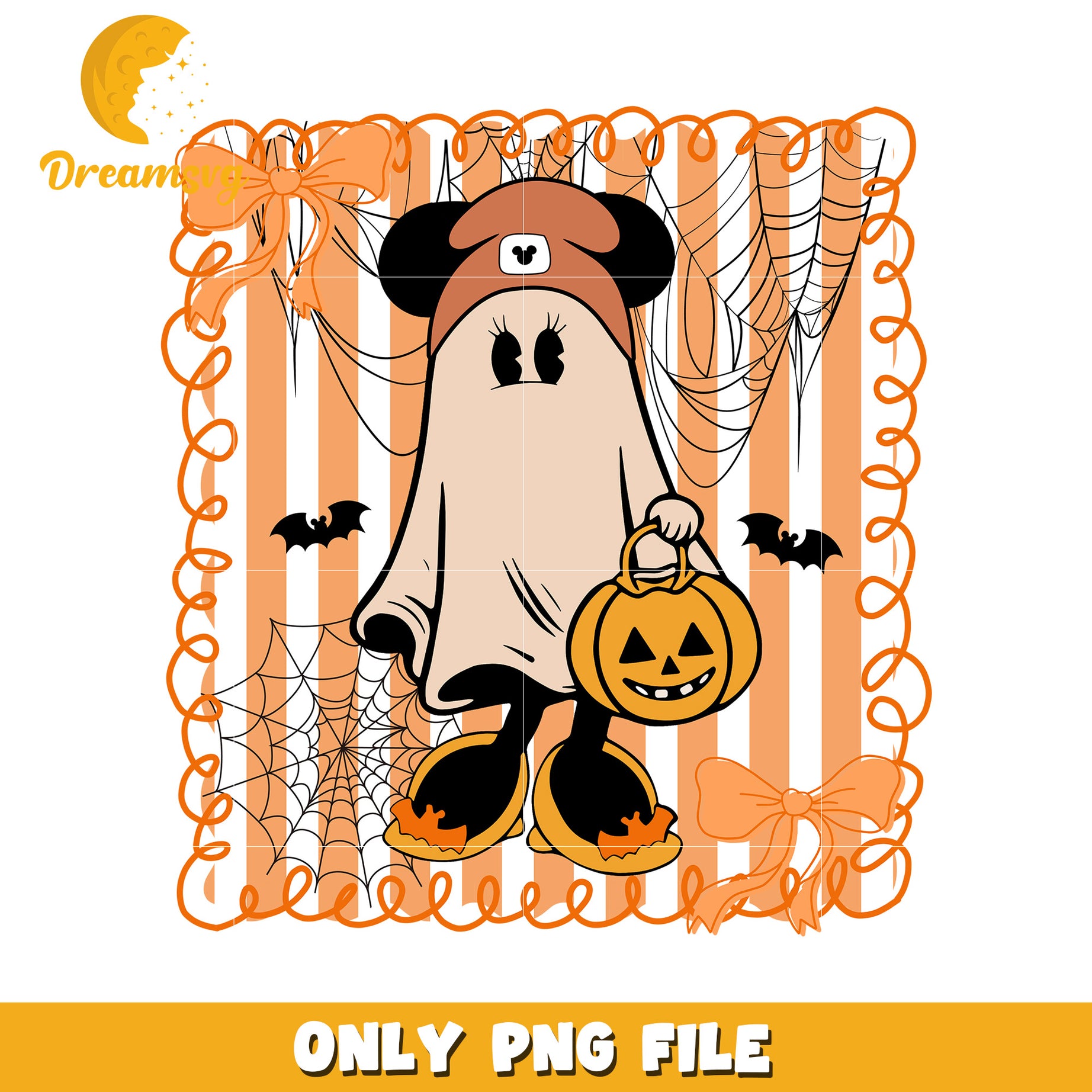 Minnie cute ghoul png, halloween cartoon png, halloween characters png