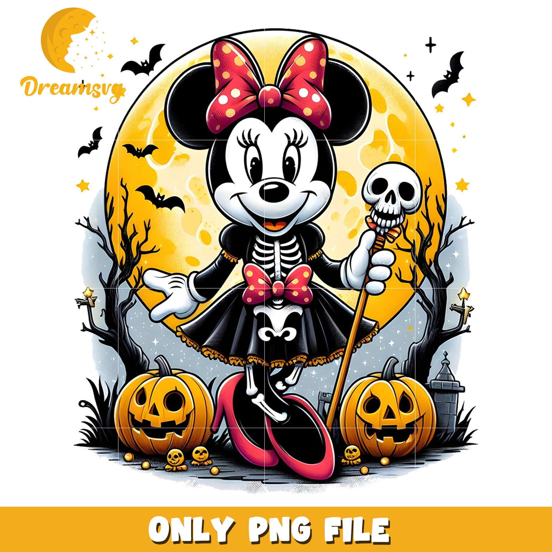Minnie halloween png, halloween​​​​ toys png, cartoon characters png