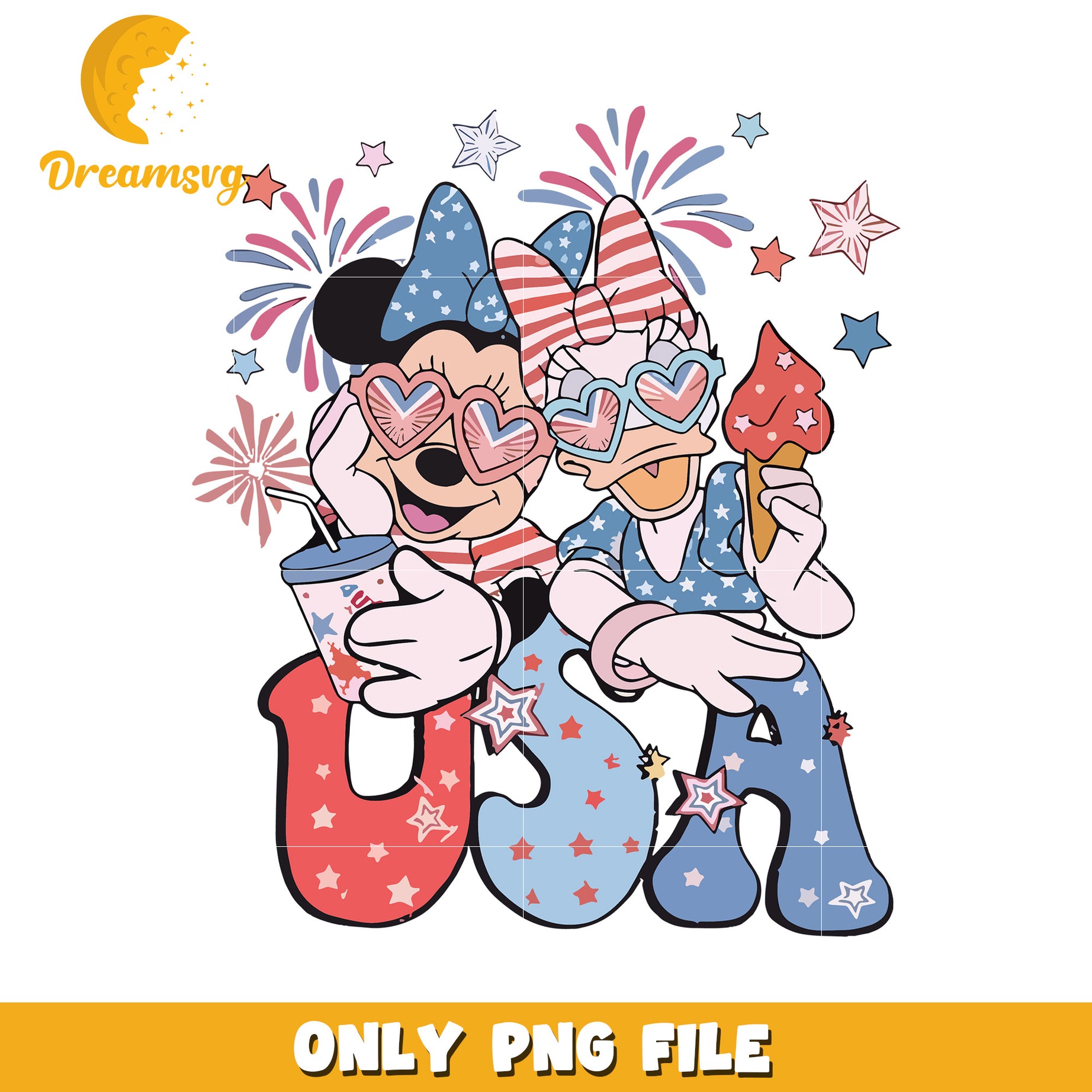 Minnie mouse and daisy duck cute design png, cute disney characters png, minnie and daisy png