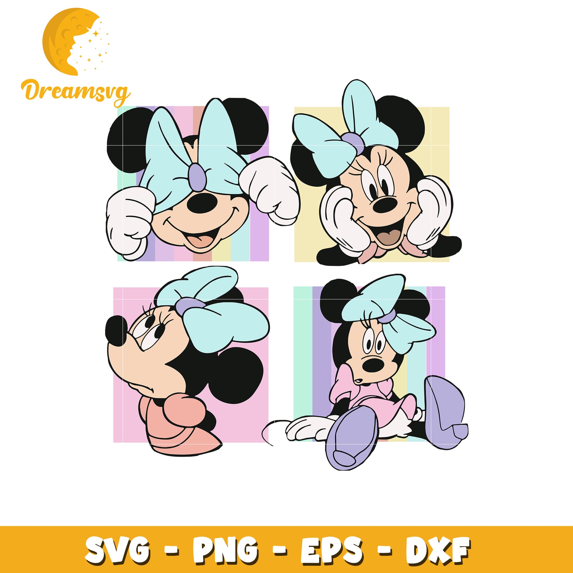 Minnie mouse cute svg, disney characters svg, disney world svg