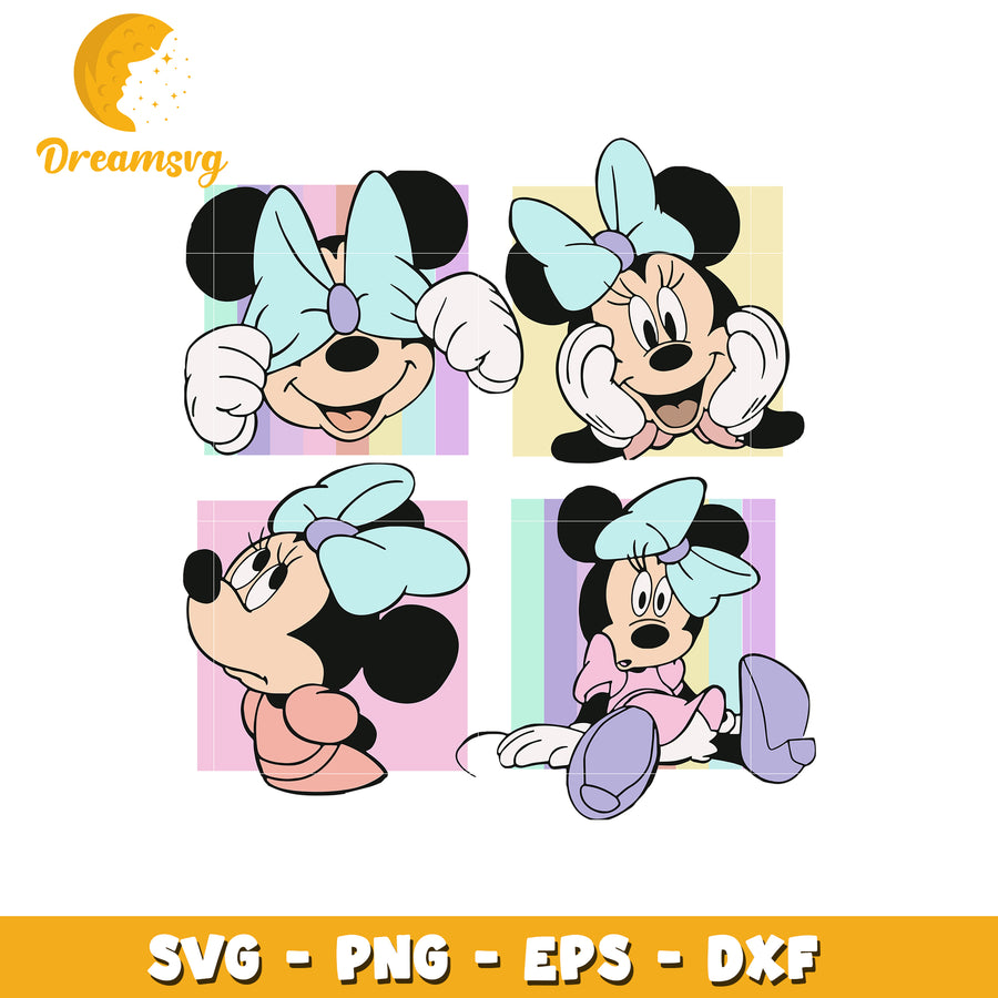 Minnie mouse cute svg, disney characters svg, disney world svg
