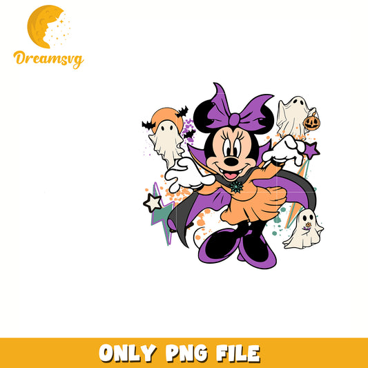 Minnie mouse halloween png, halloween decor png, halloween characters png