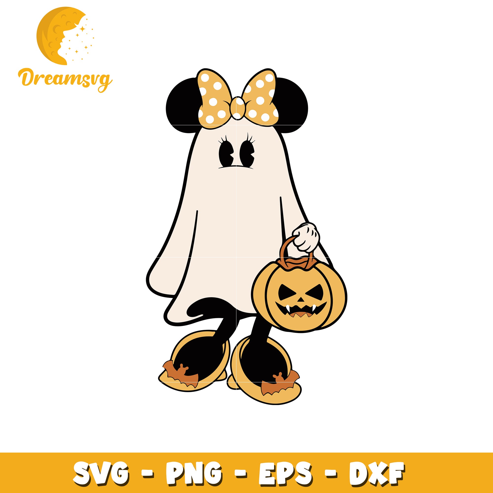Minnie mouse labubu halloween svg, halloween svg, popmart labubu svg