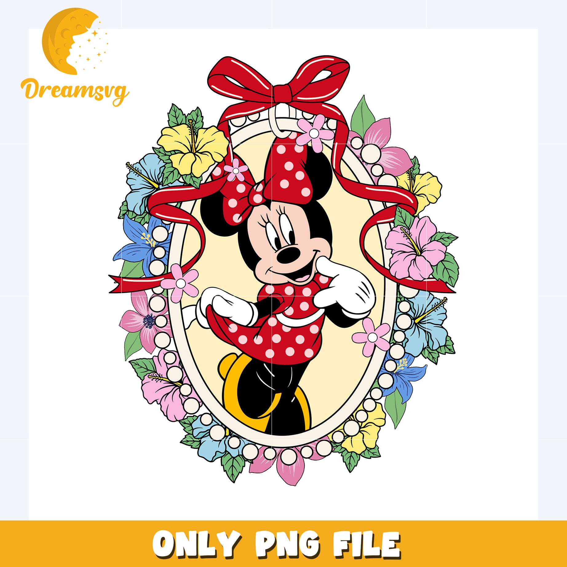 Minnie mouse picture frame design png, disney plus png, disney world png