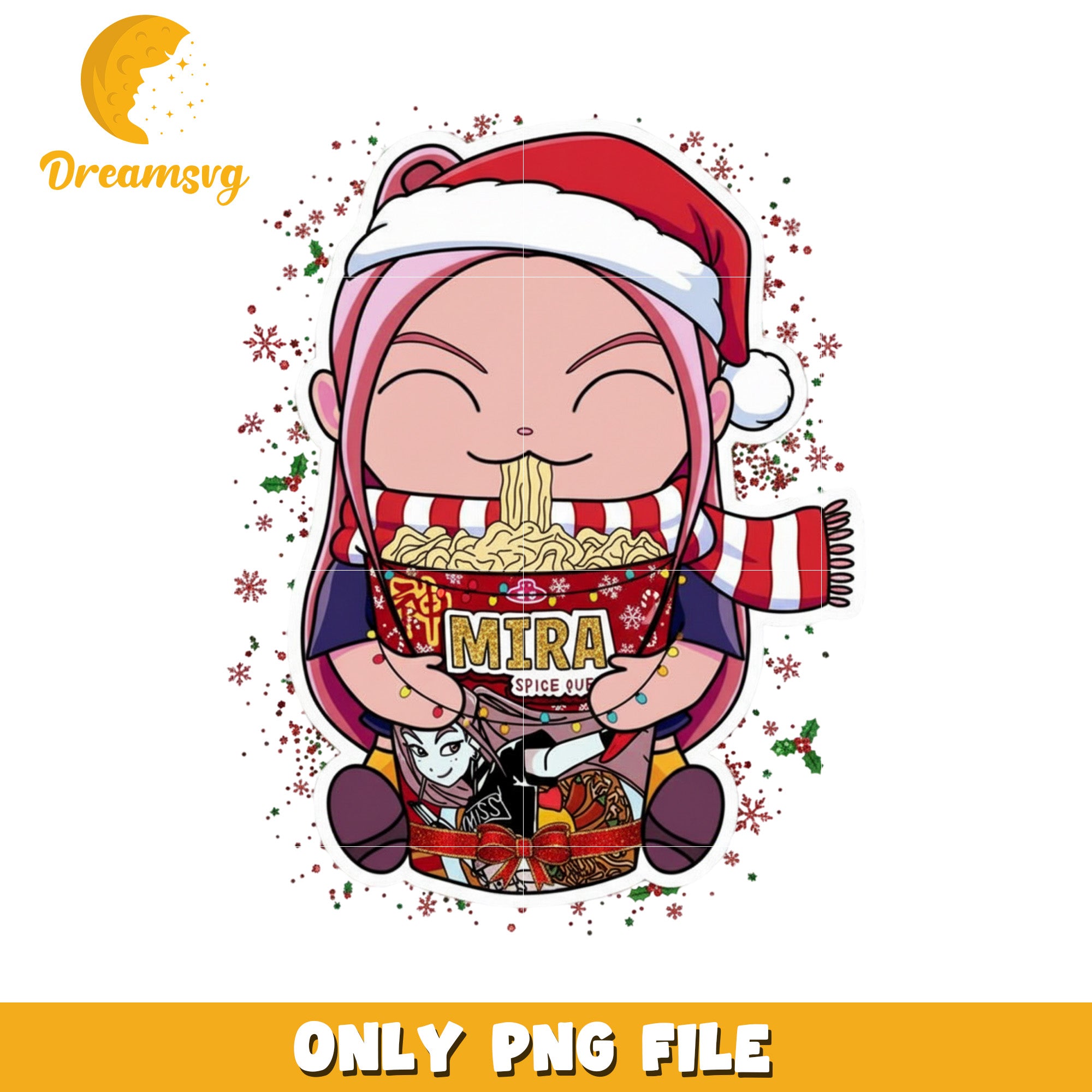 Mira christmas funny and cute png, christmas lights​ png, kpop demon hunters png